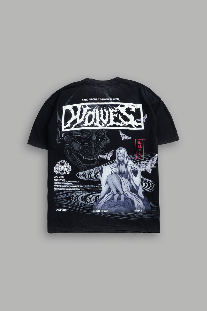 White Widow "Premium" Oversized Tee in Black