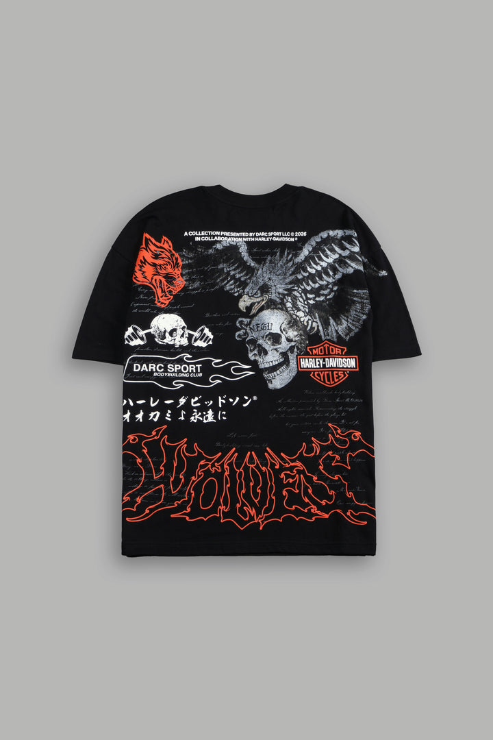 The Eagle & The Skull Premium Tee in Black