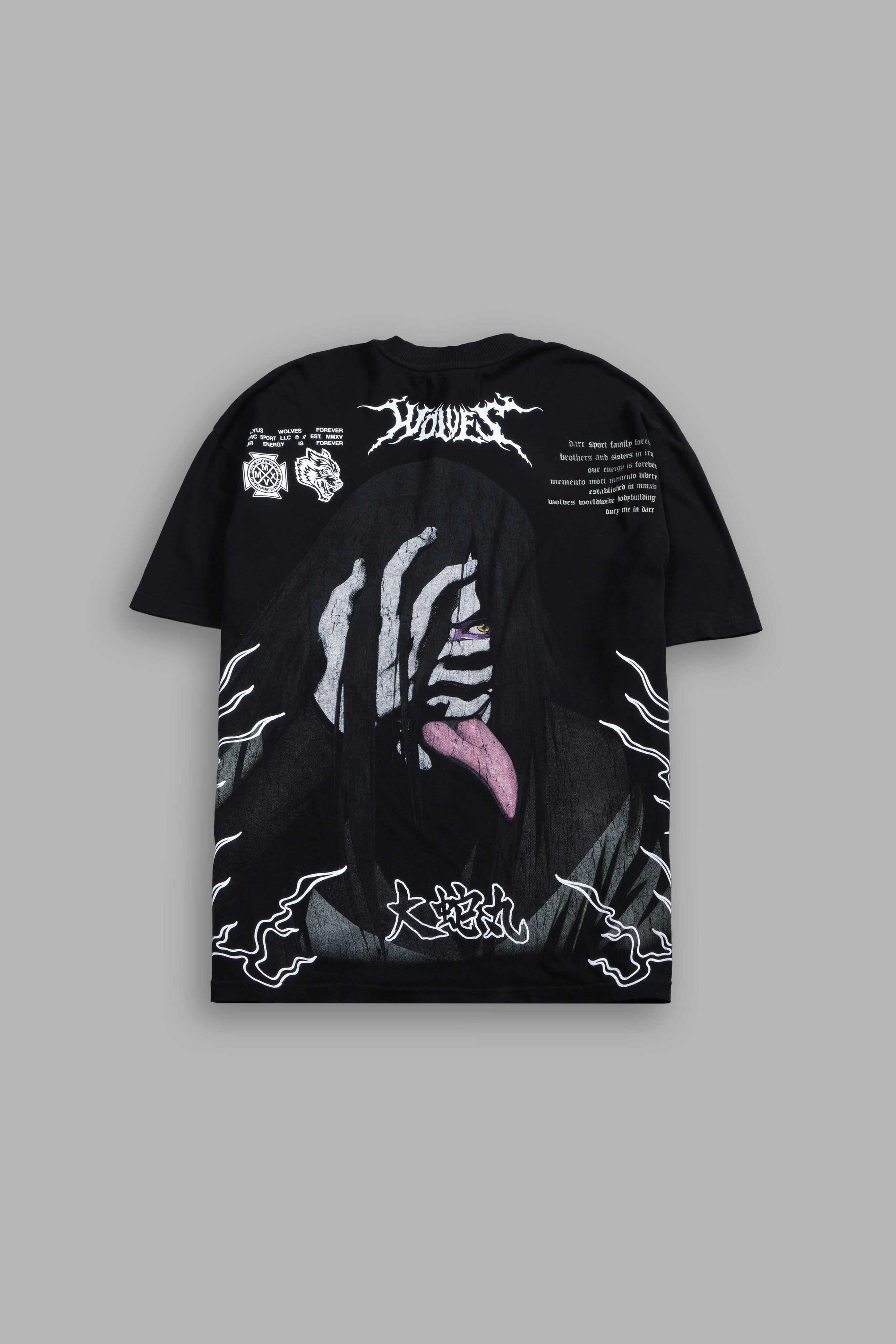 Live Forever Premium Oversized Tee in Black