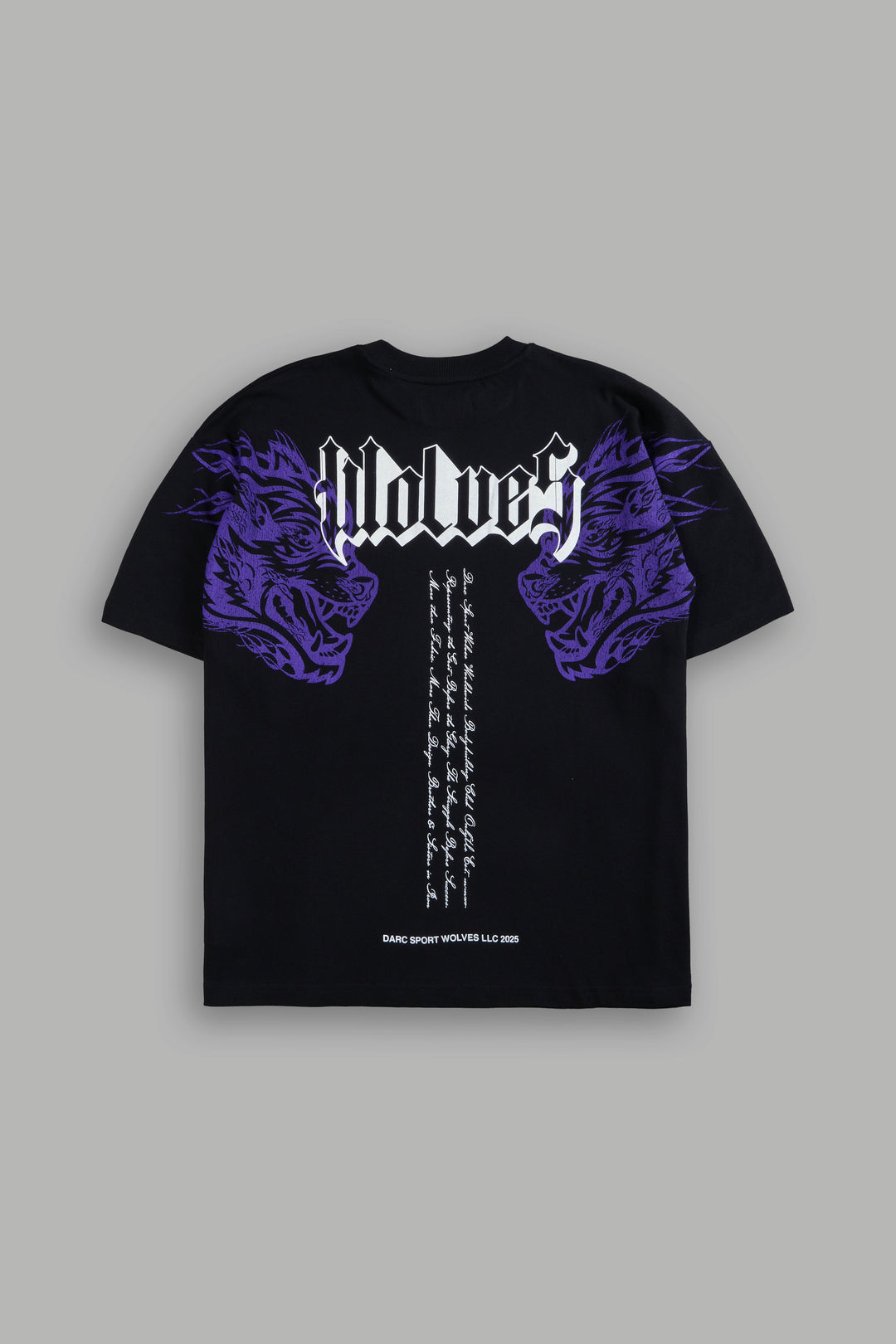 Twin Flame "Premium" Oversized Tee in Black