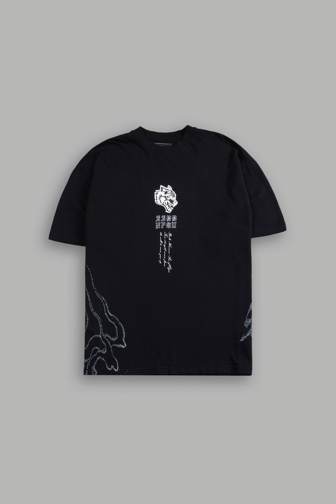 Apex Predator "Side By Side" Series Premium Oversized Tee in Black