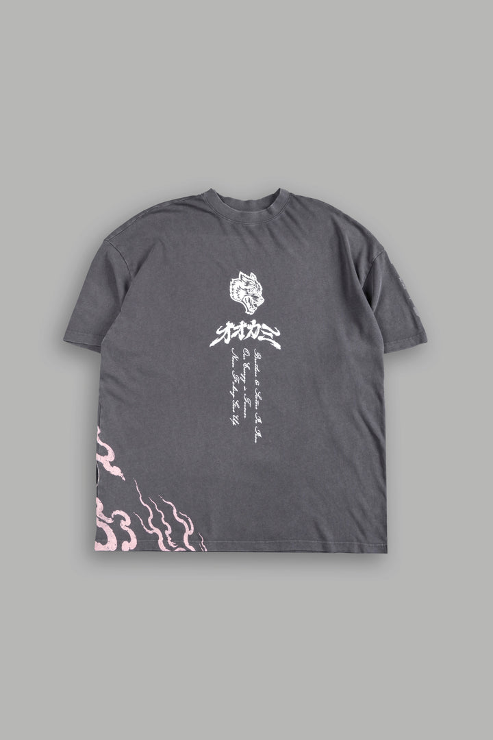Darc Yokai Premium Oversized Tee in Slate Gray