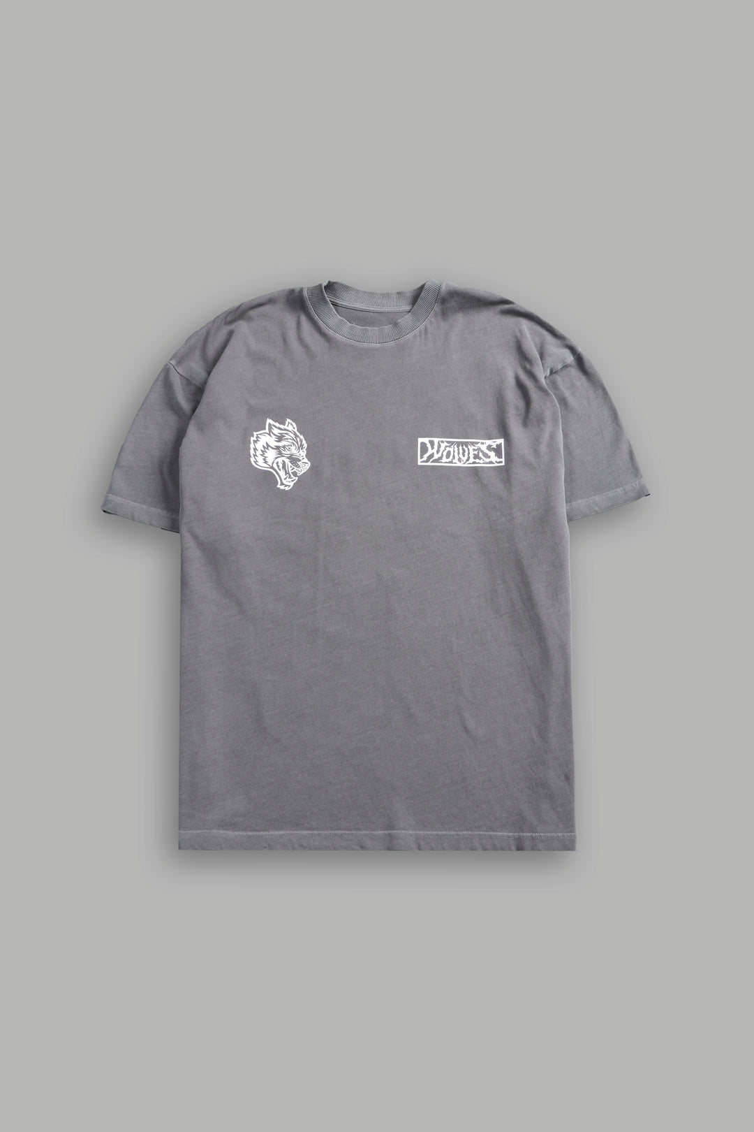 White Widow "Premium" Oversized Tee in Dove Gray