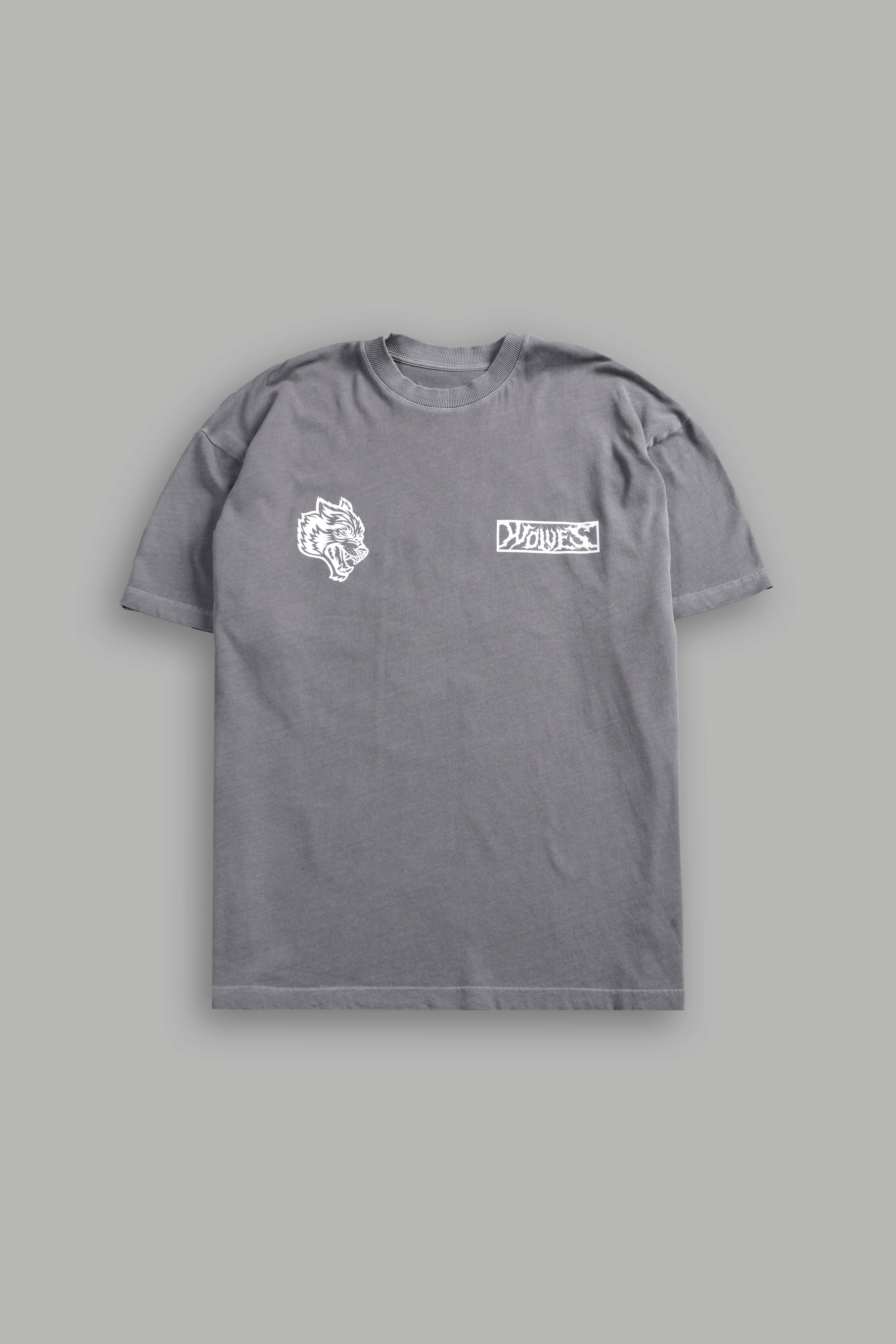 White Widow "Premium" Oversized Tee in Dove Gray