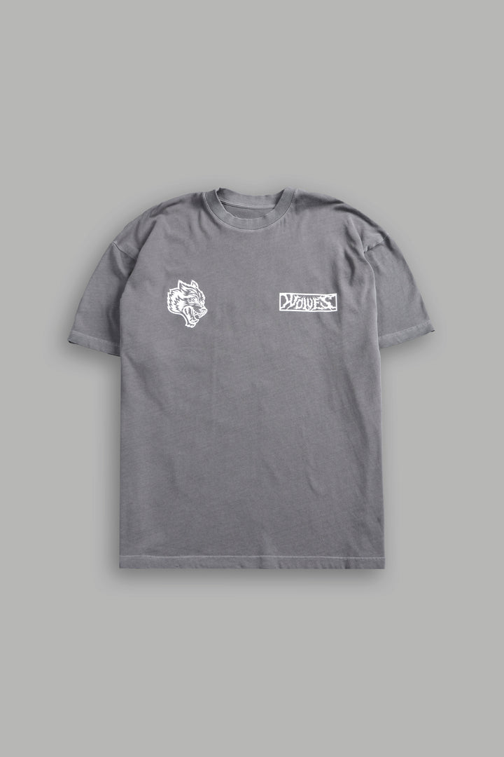 White Widow "Premium" Oversized Tee in Dove Gray