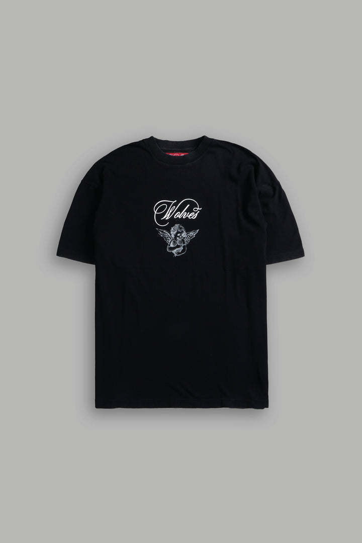 (1 Of 500) Divine Light "Premium" Oversized Tee in Black