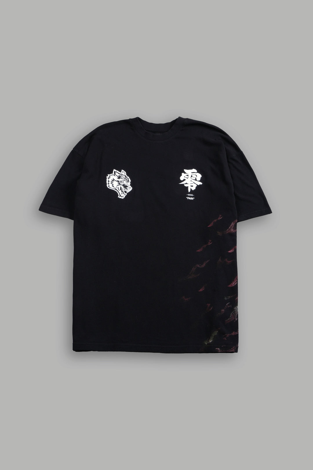 Infernal Pain Premium Oversized Tee in Black