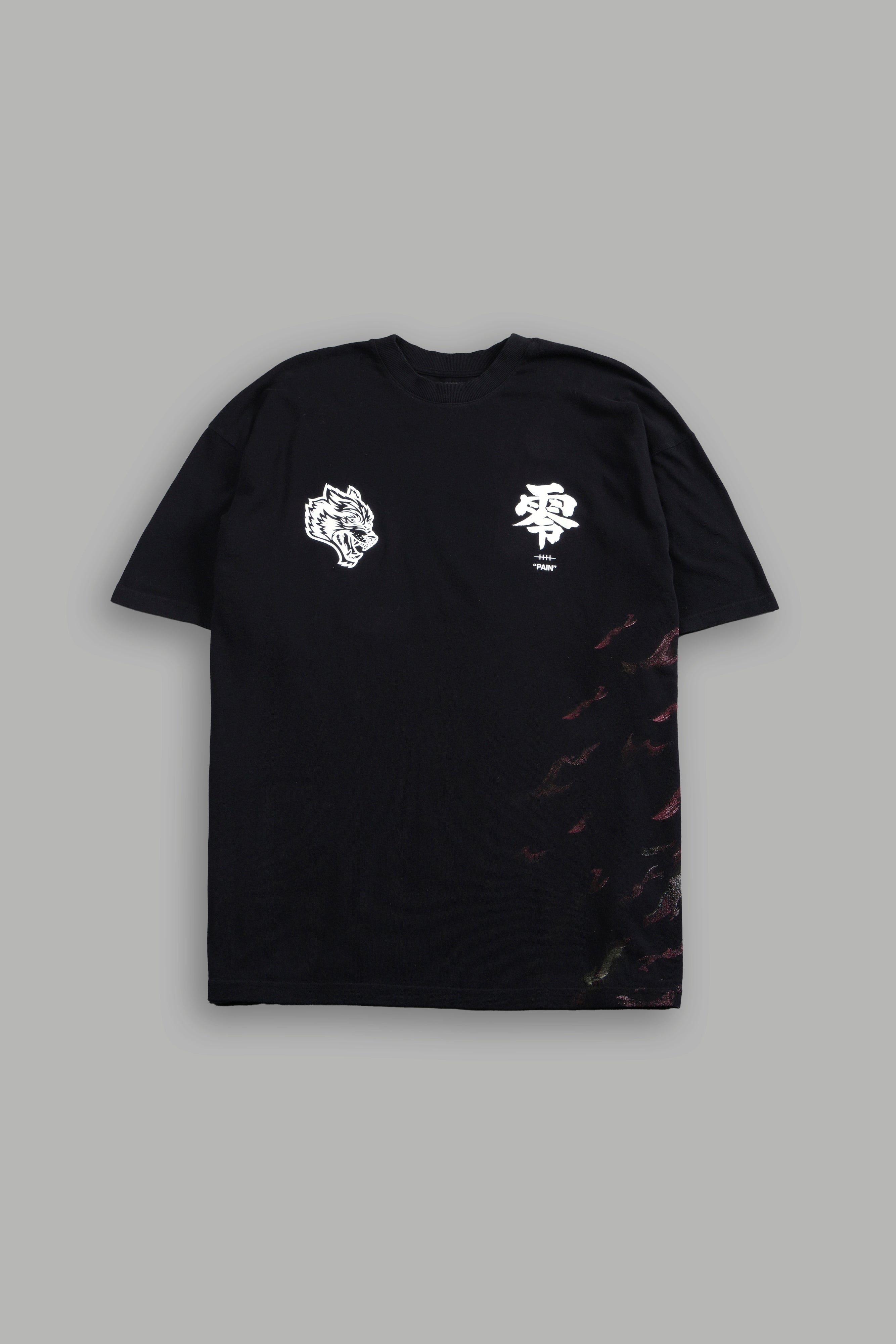 Infernal Pain Premium Oversized Tee in Black