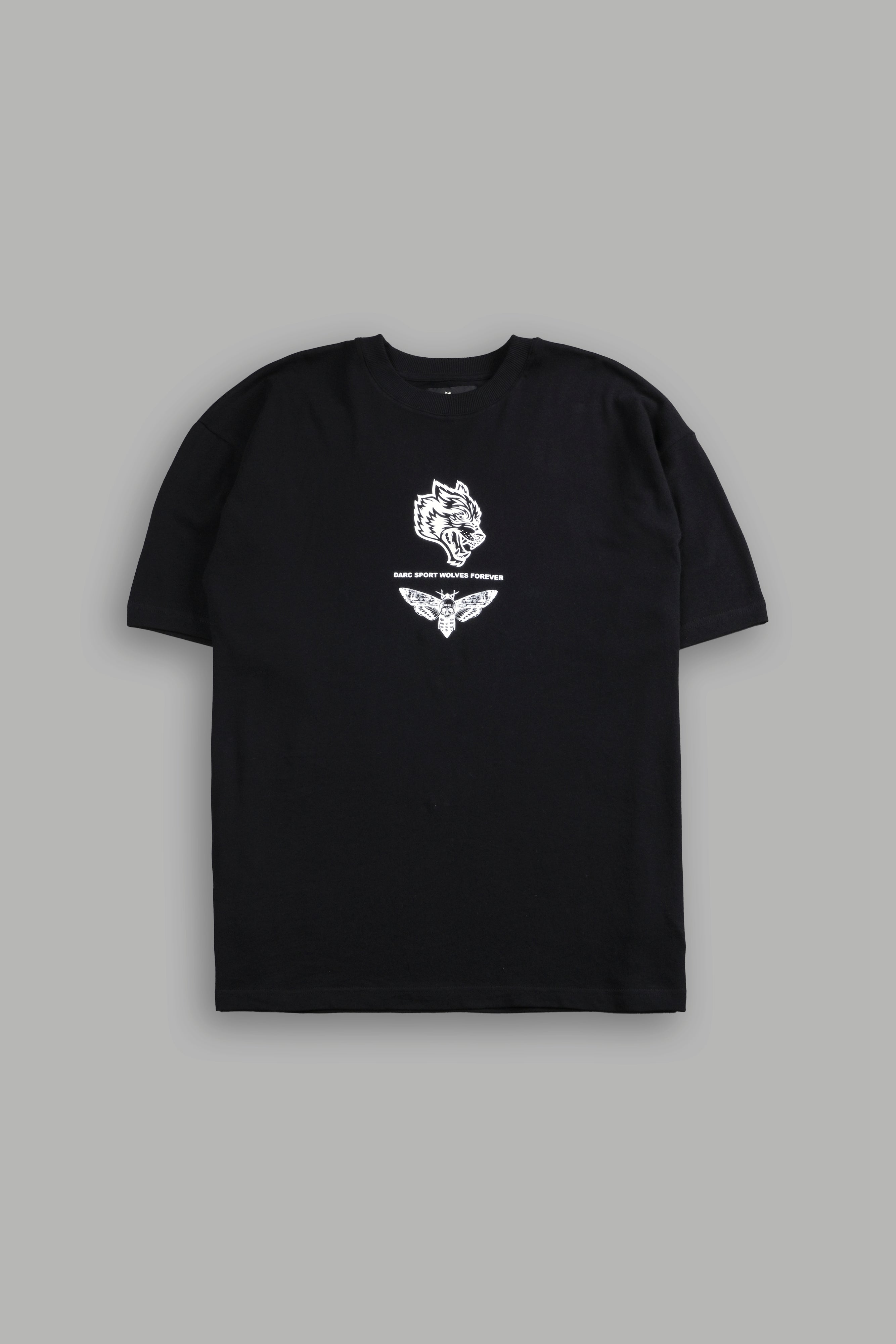 Hesh Flames Unisex "Premium" Oversized Tee in Black