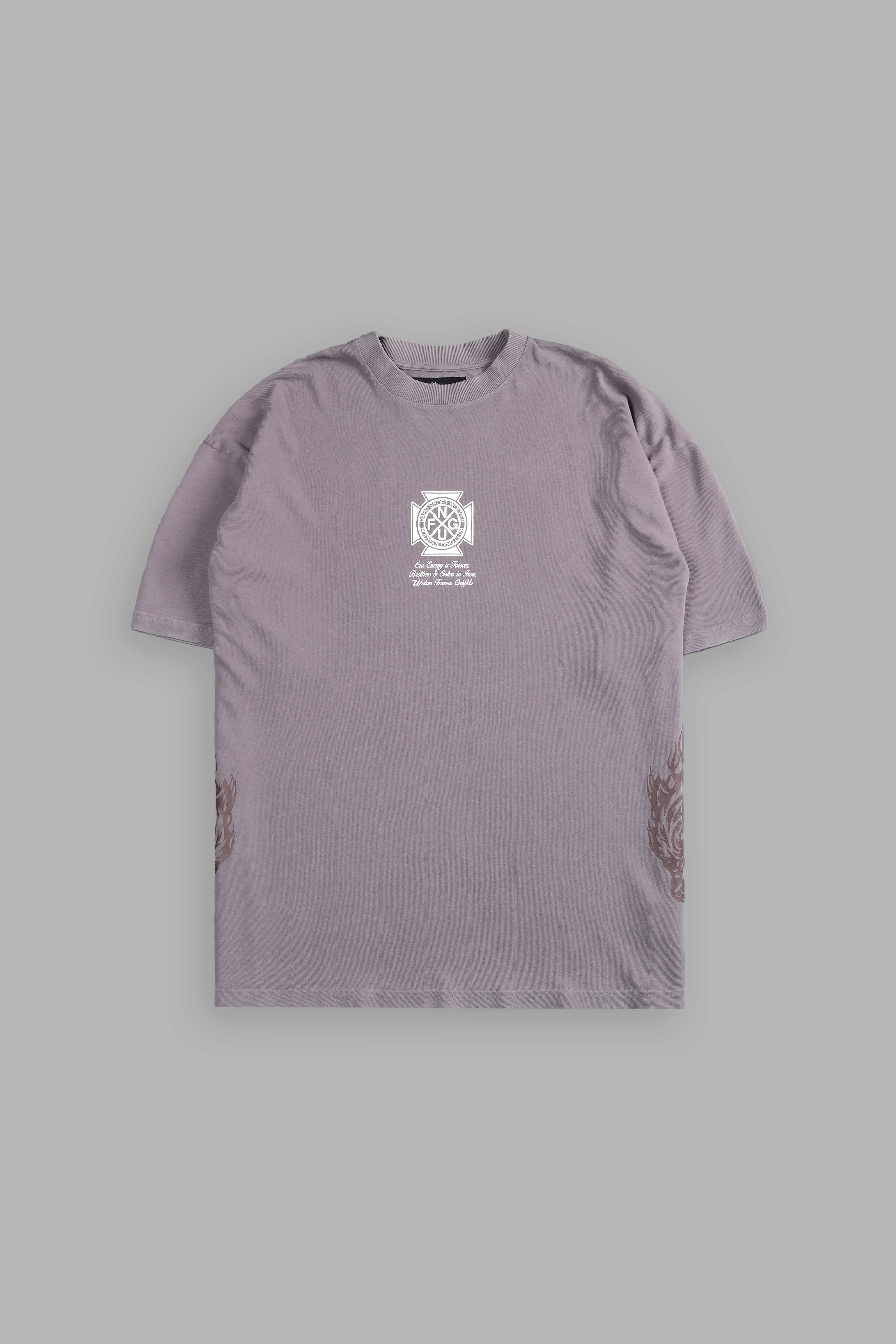 Our Lineage "Premium" Oversized Tee in Pale Gray