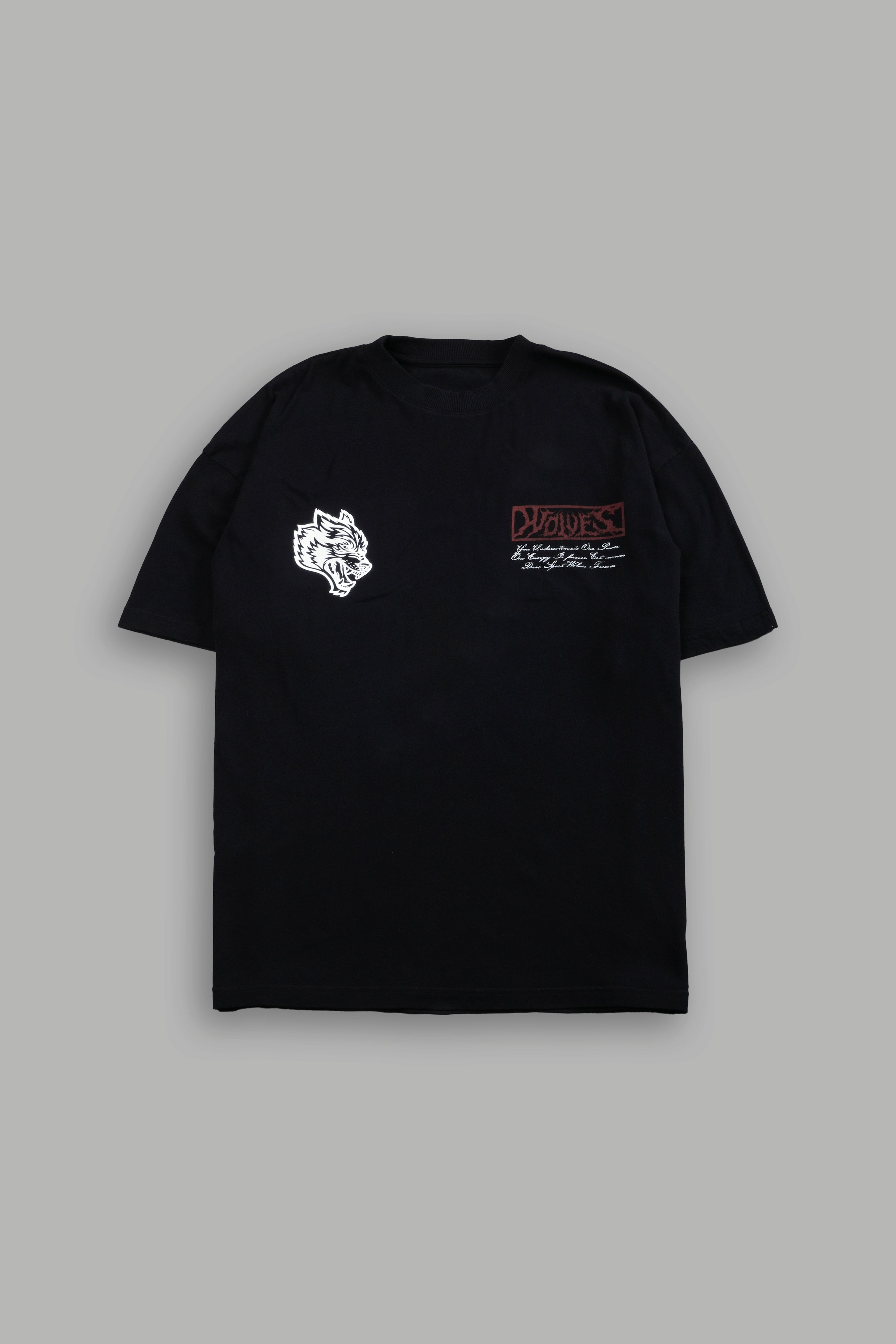 (1 Of 500) Charred Destiny "Premium" Oversized Tee in Black