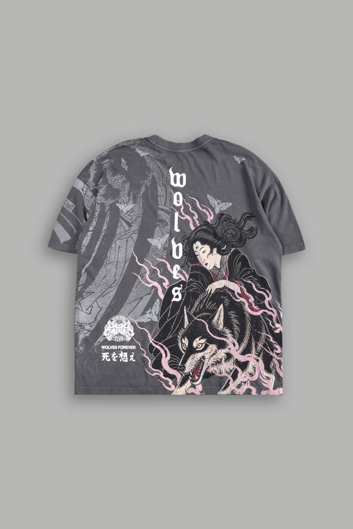 Darc Yokai Premium Oversized Tee in Slate Gray