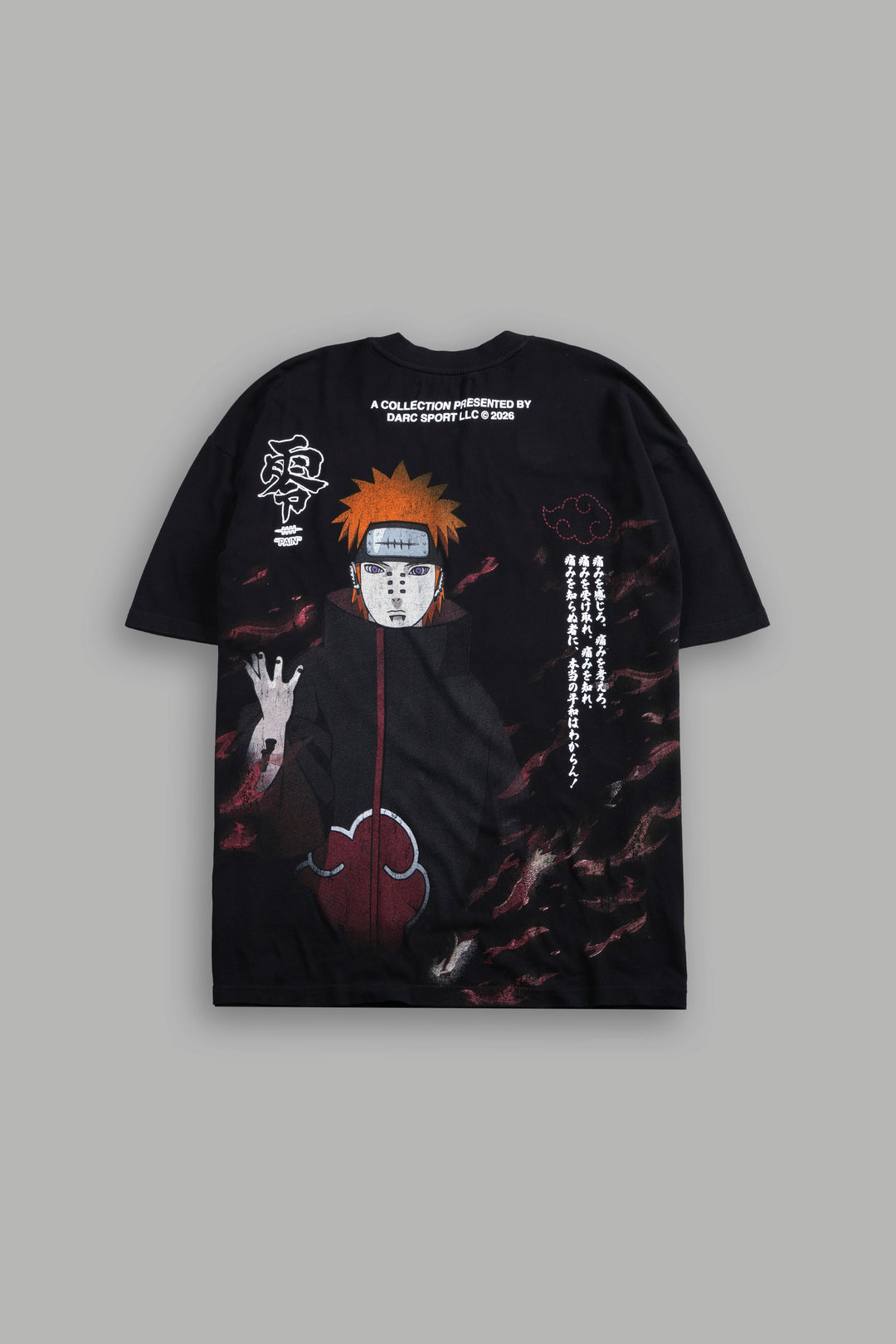 Infernal Pain Premium Oversized Tee in Black