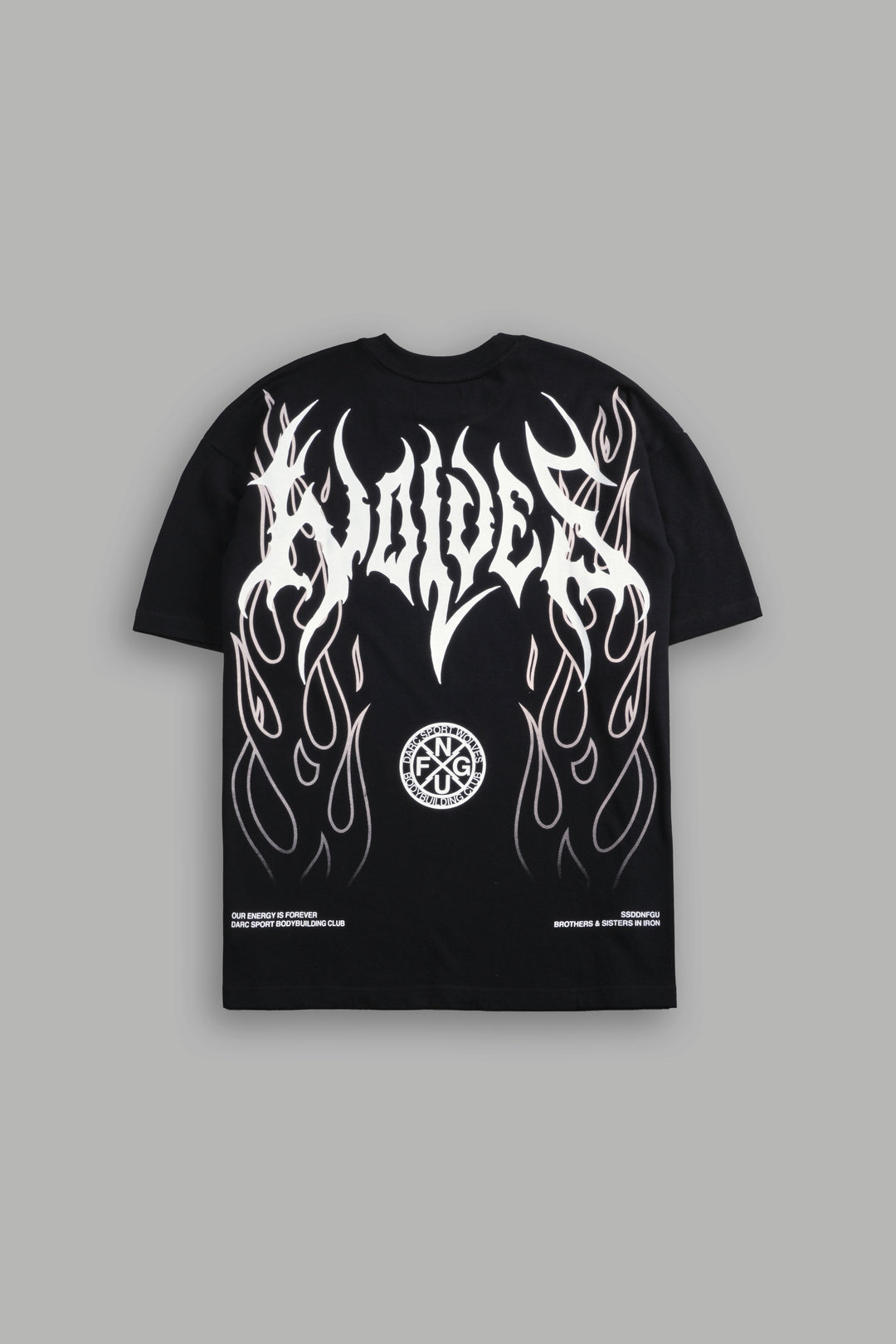 Hesh Flames Unisex "Premium" Oversized Tee in Black