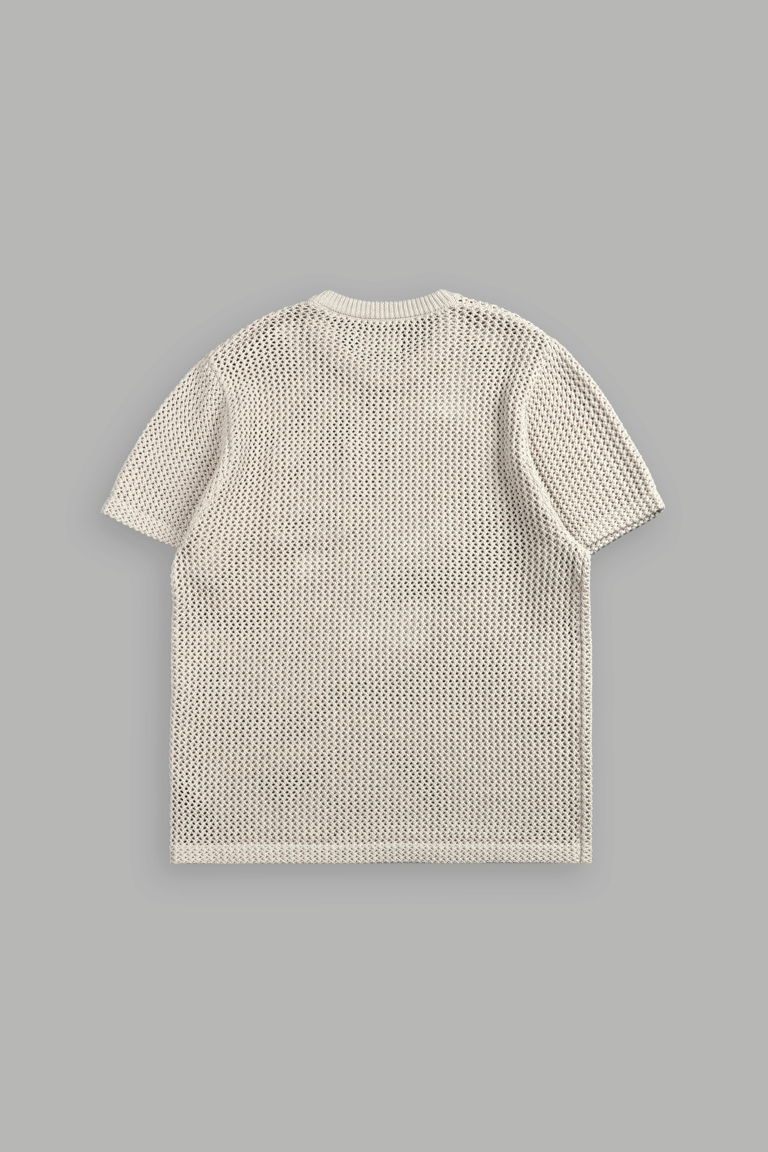 Wolves Only Us Satva Knit S/S V2 Shirt in Marled Cream