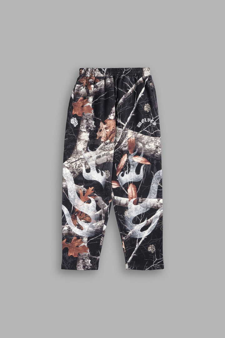 Mempo Kumite V2 Sweat Pants in Darc Woodland Camo