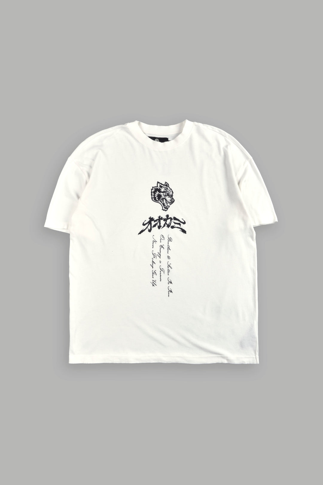 Darc Yokai Premium Oversized Tee in Cream