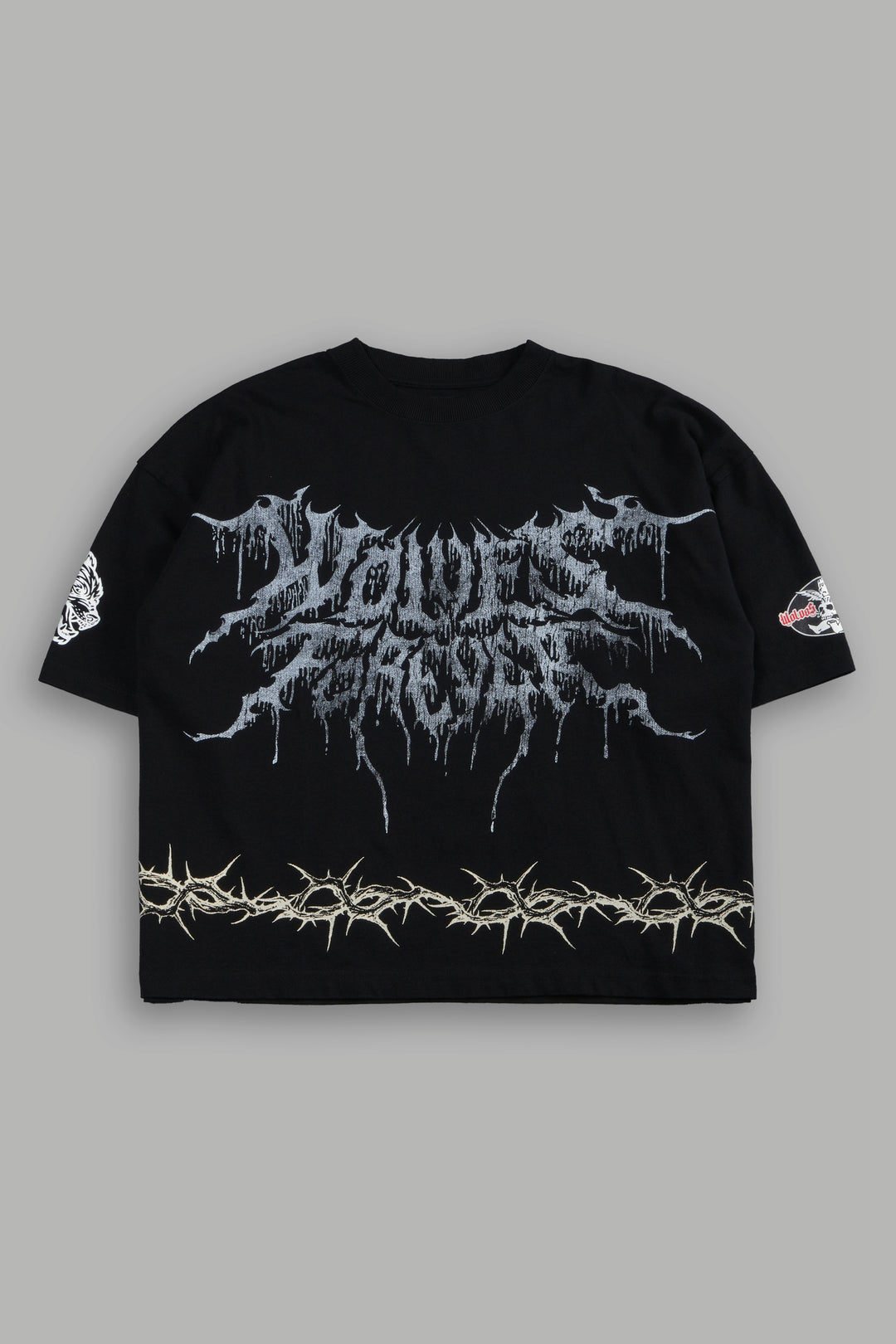 Drip Hesh Grunge "Box Cut" Tee in Black
