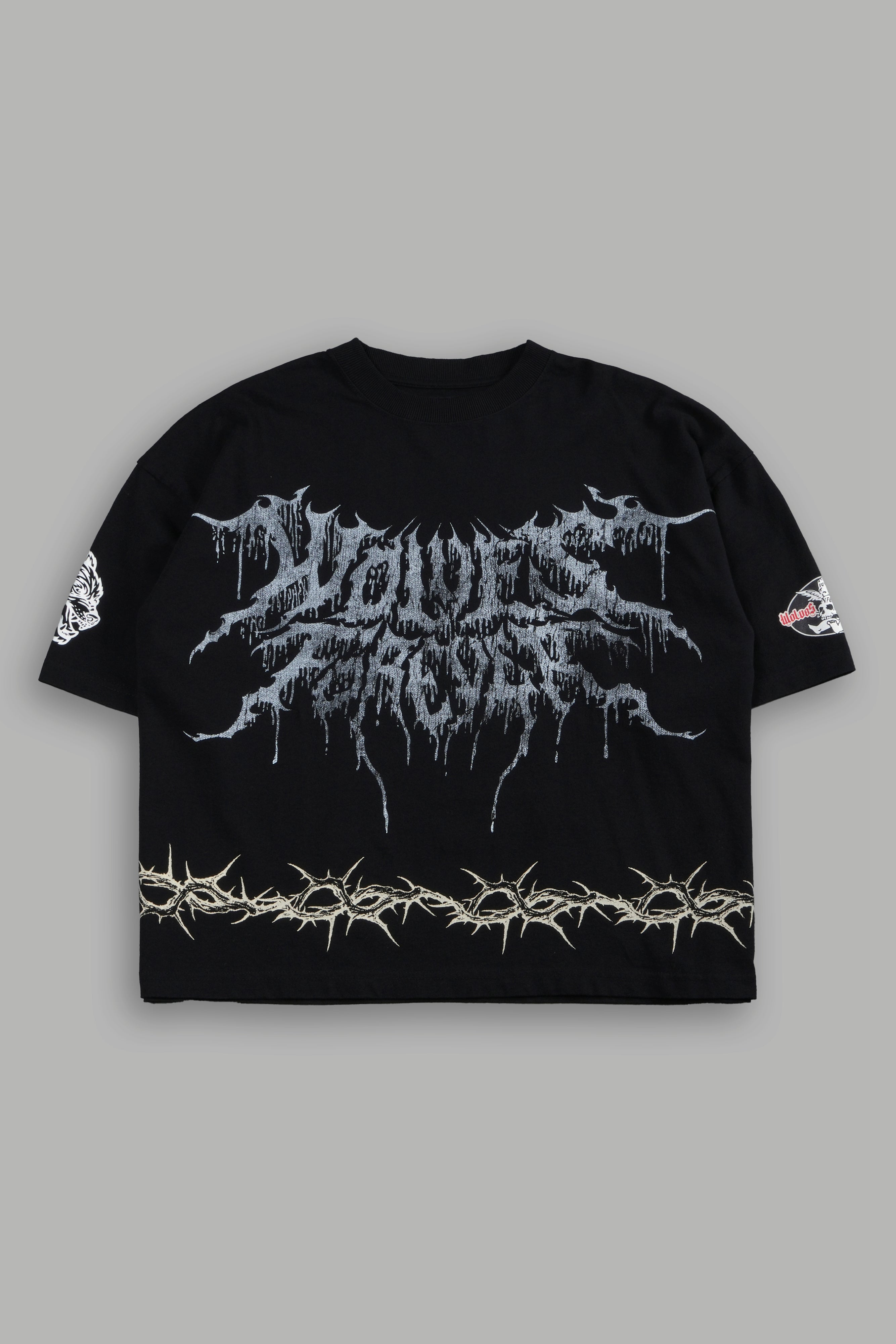 Drip Hesh Grunge "Box Cut" Tee in Black