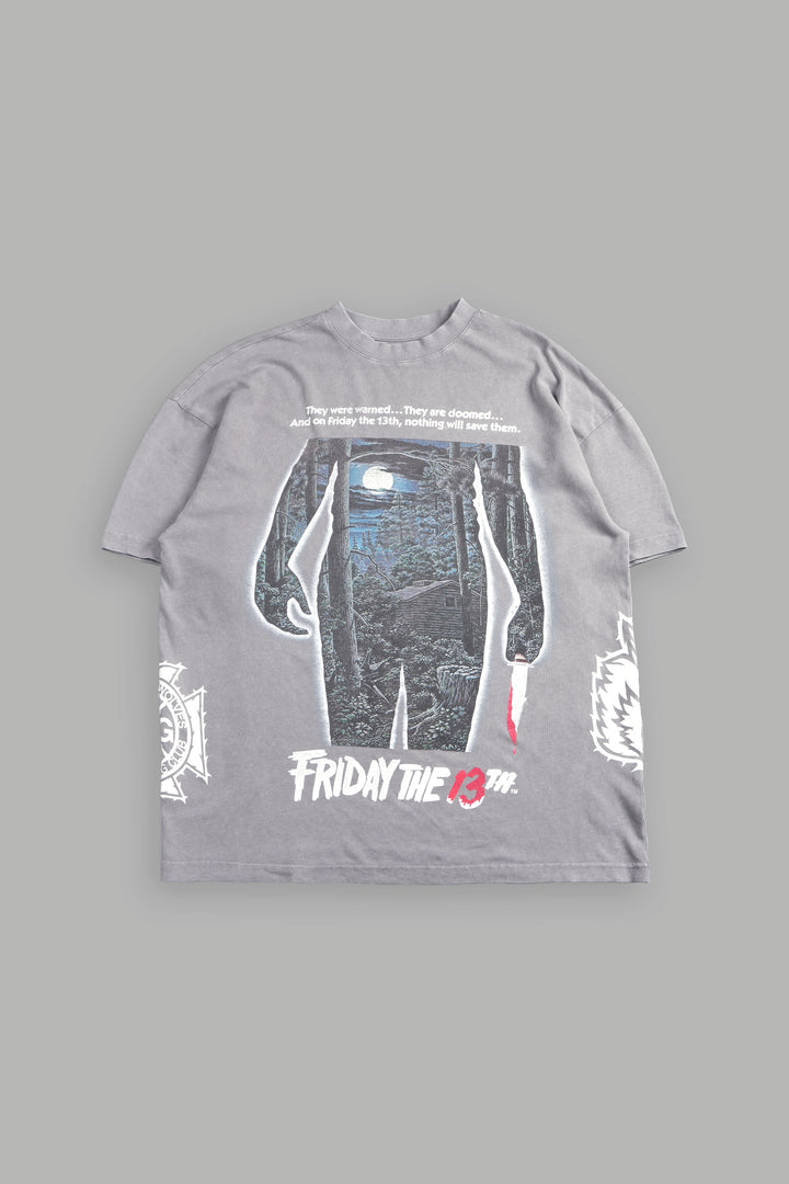 Friday Premium Oversized Tee In Dove Gray