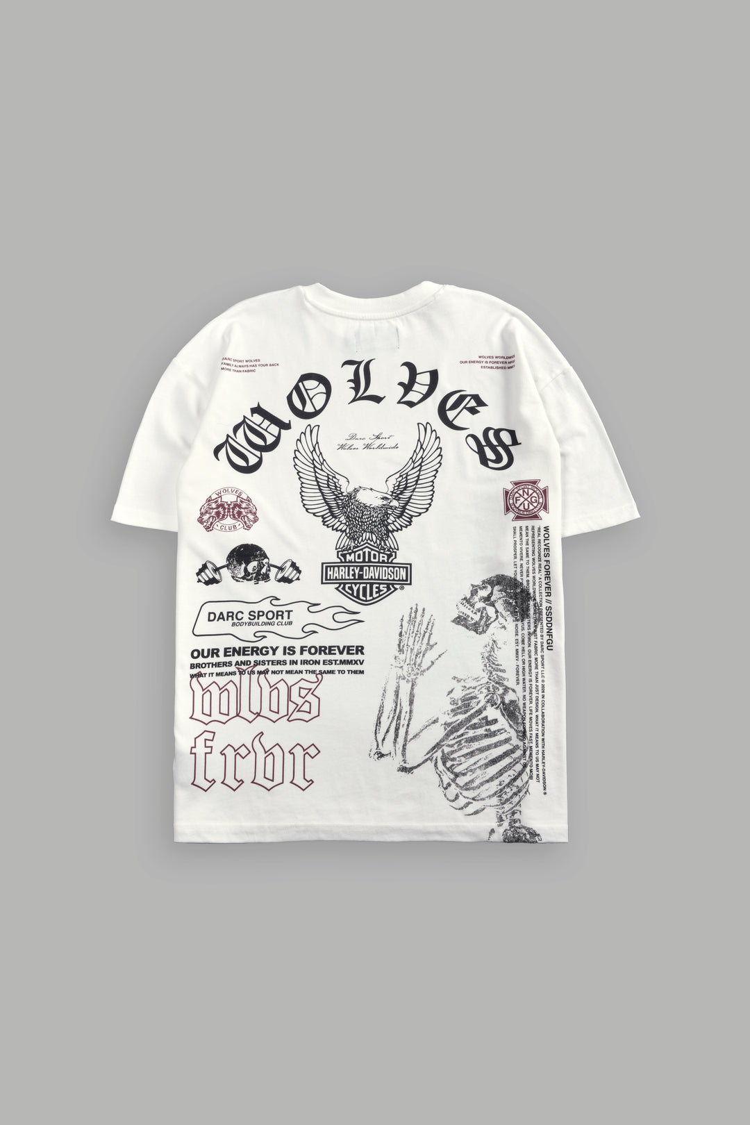 The Eagle & The Wolf "Premium" Oversized Tee in Cream