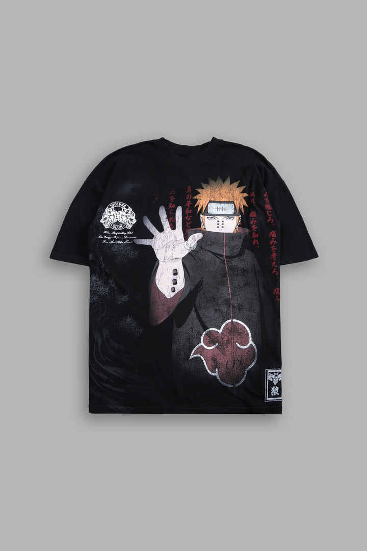 Akatsuki Pain "Side-By-Side" Series Premium Tee in Black