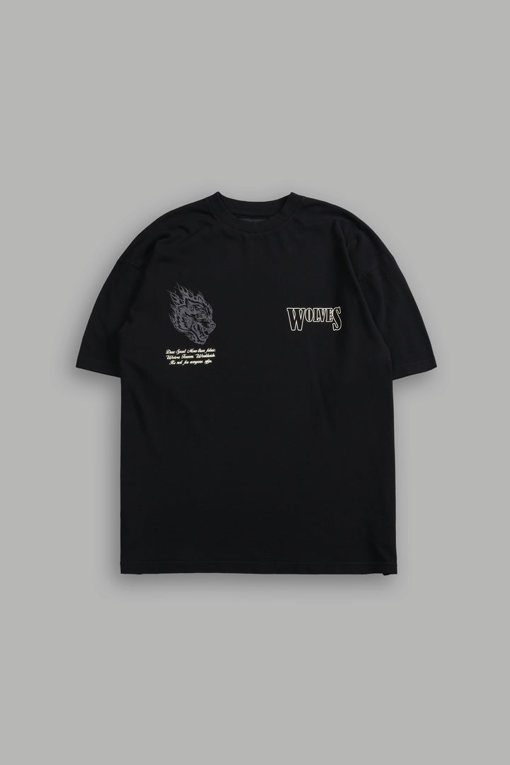 Western V2 "Premium" Oversized Tee in Black