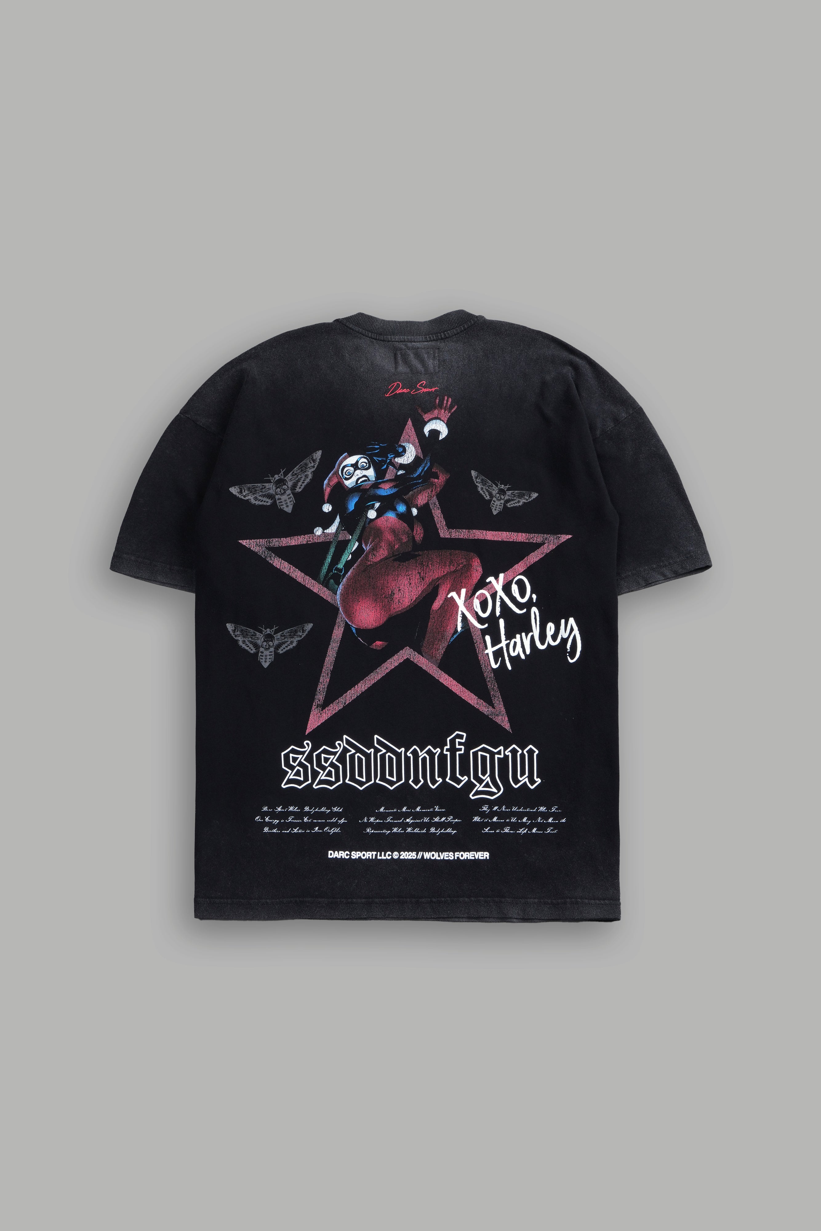 XOXO "Premium" Oversized Tee in Black