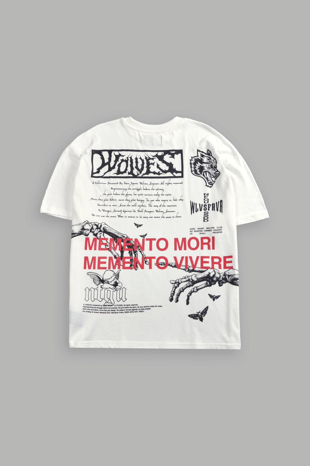 Create V2 "Premium" Oversized Tee in Cream