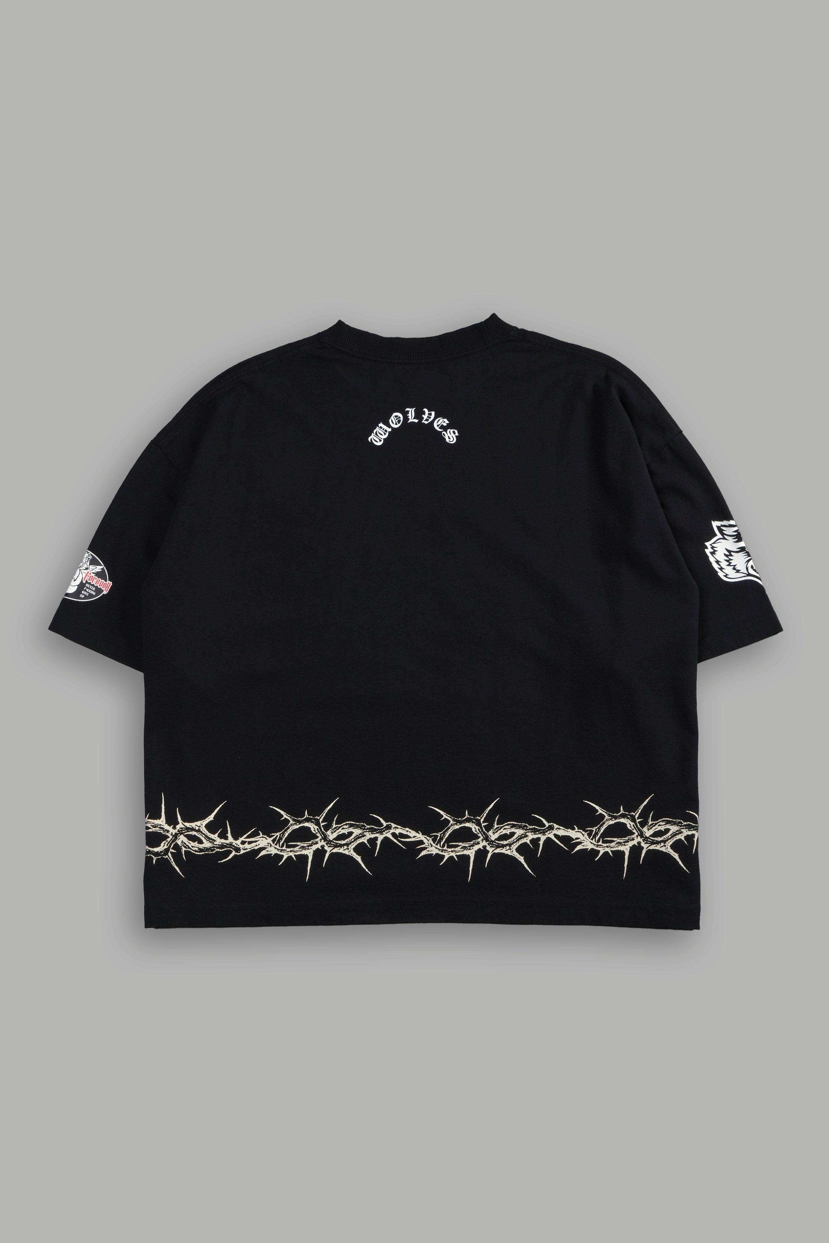 Drip Hesh Grunge "Box Cut" Tee in Black