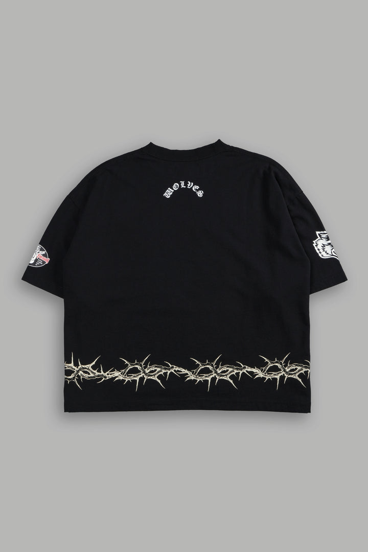 Drip Hesh Grunge "Box Cut" Tee in Black