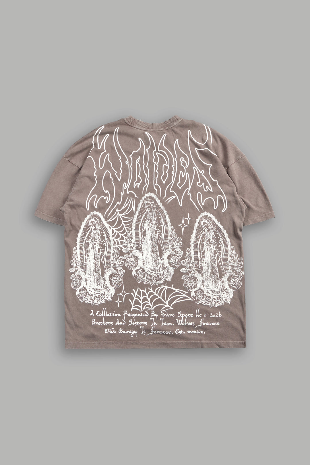 Her Prayer Premium Tee Oversized In Mojave Brown