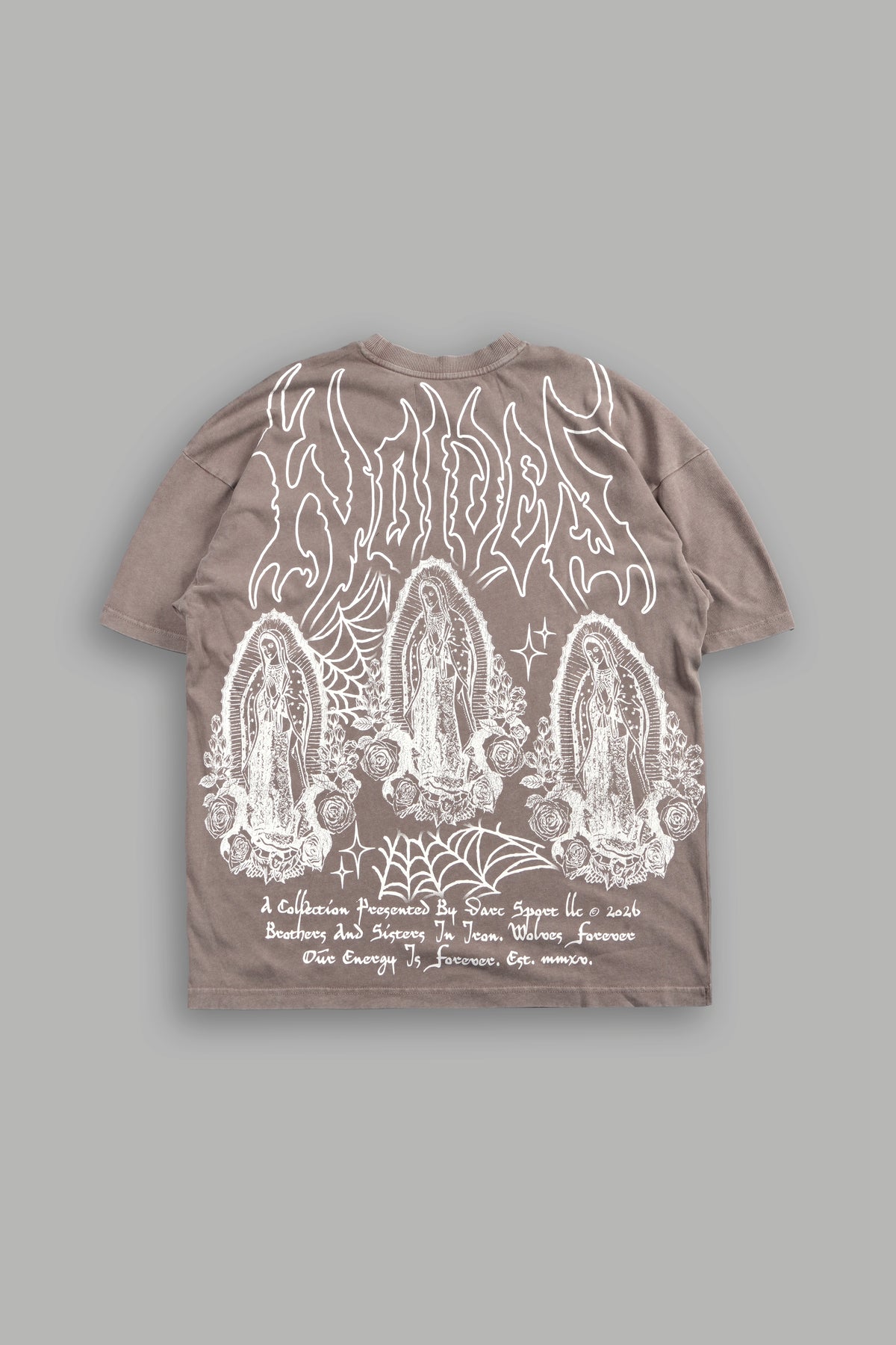 Her Prayer Premium Tee Oversized In Mojave Brown