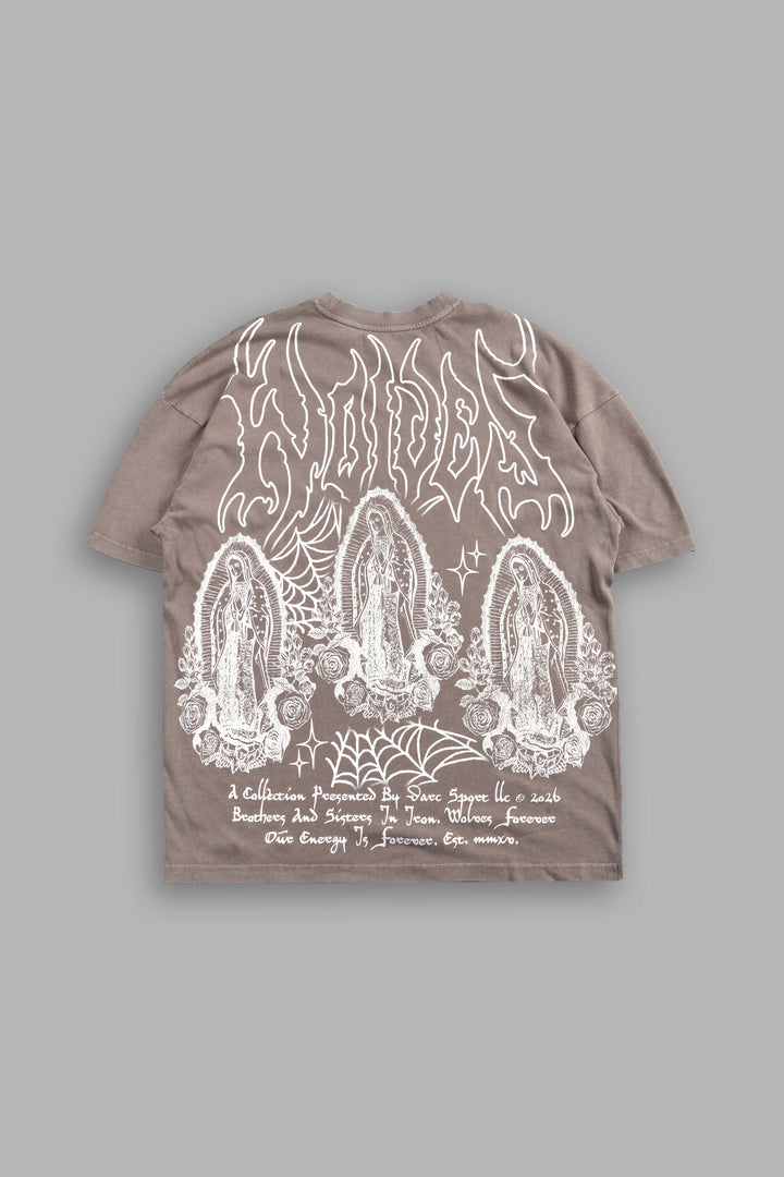 Her Prayer Premium Tee Oversized In Mojave Brown