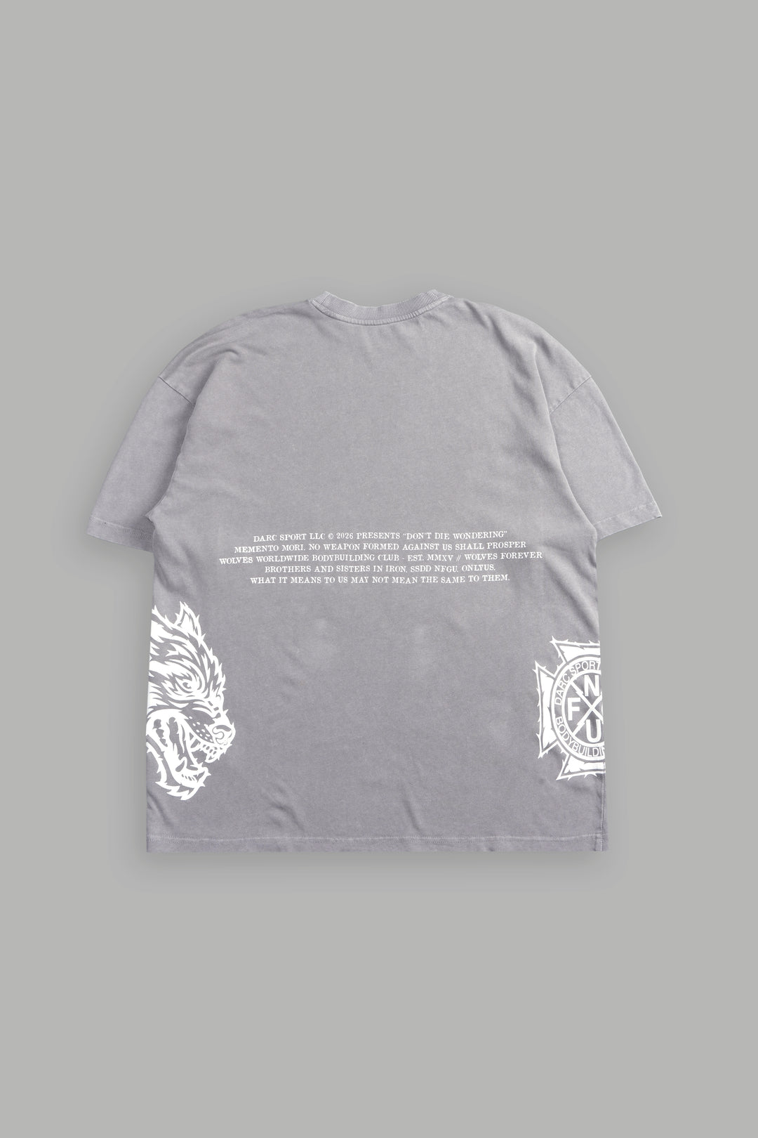 Friday Premium Oversized Tee In Dove Gray