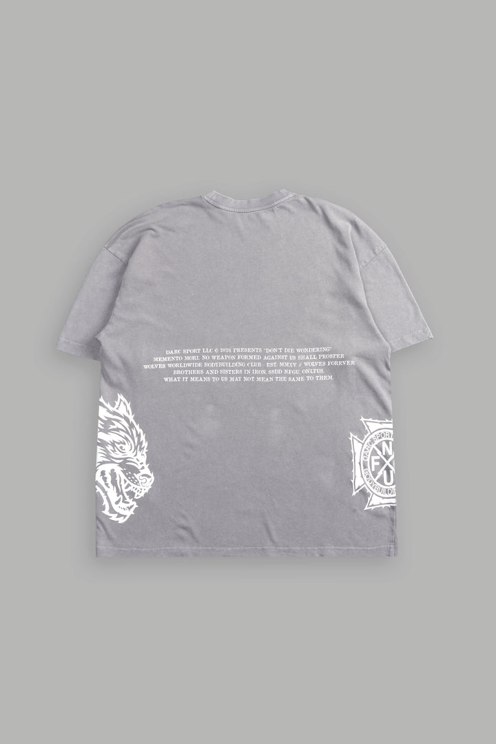Friday Premium Oversized Tee In Dove Gray