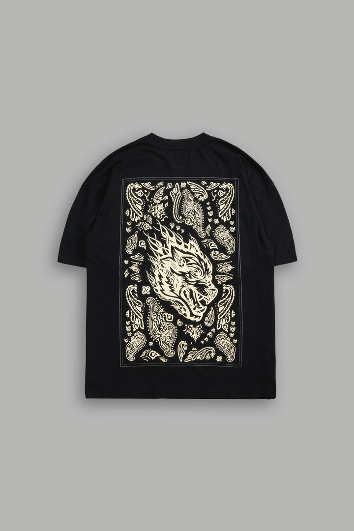 Western V2 "Premium" Oversized Tee in Black