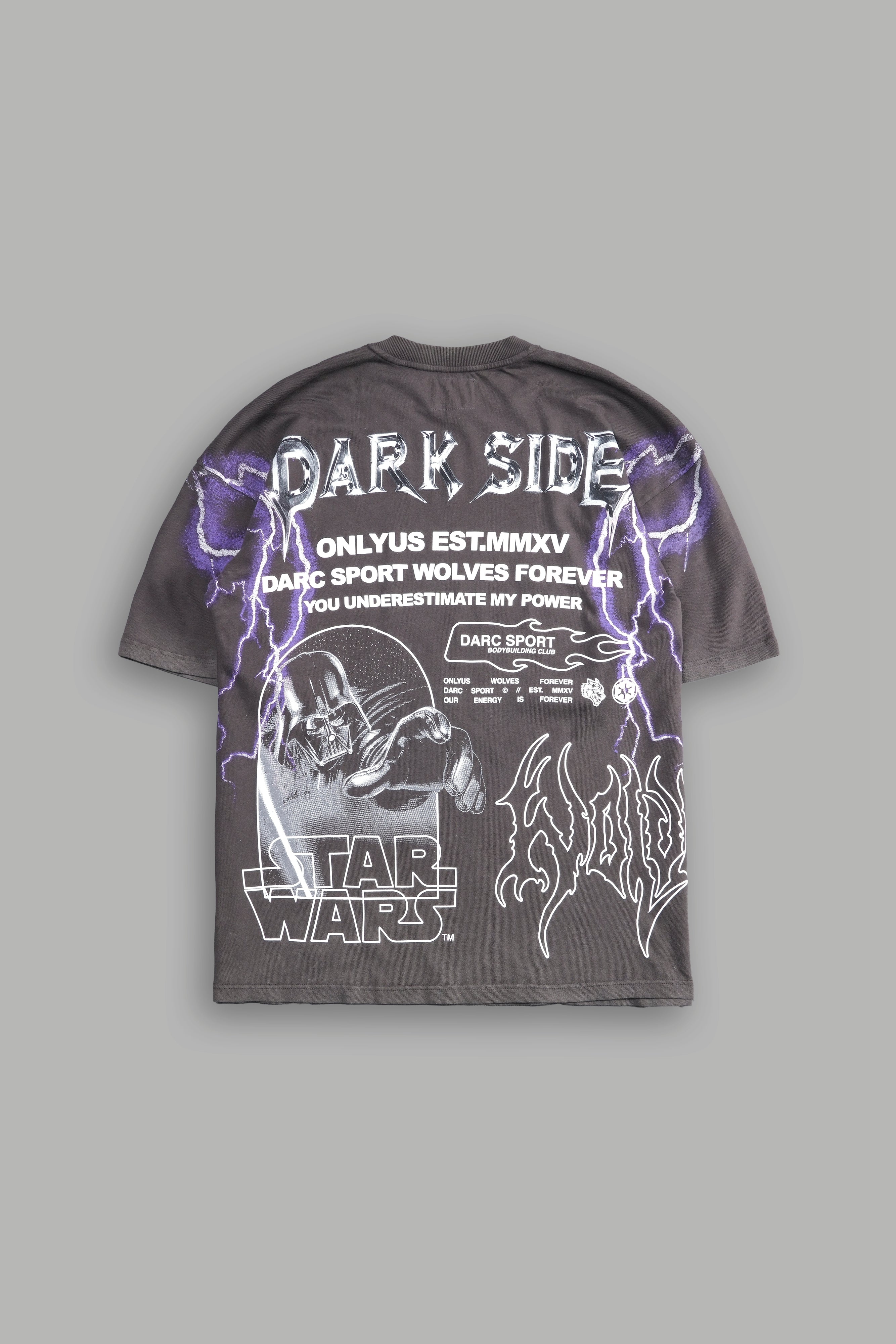 Come To The Dark Side "Premium" Oversized Tee in Wolf Gray