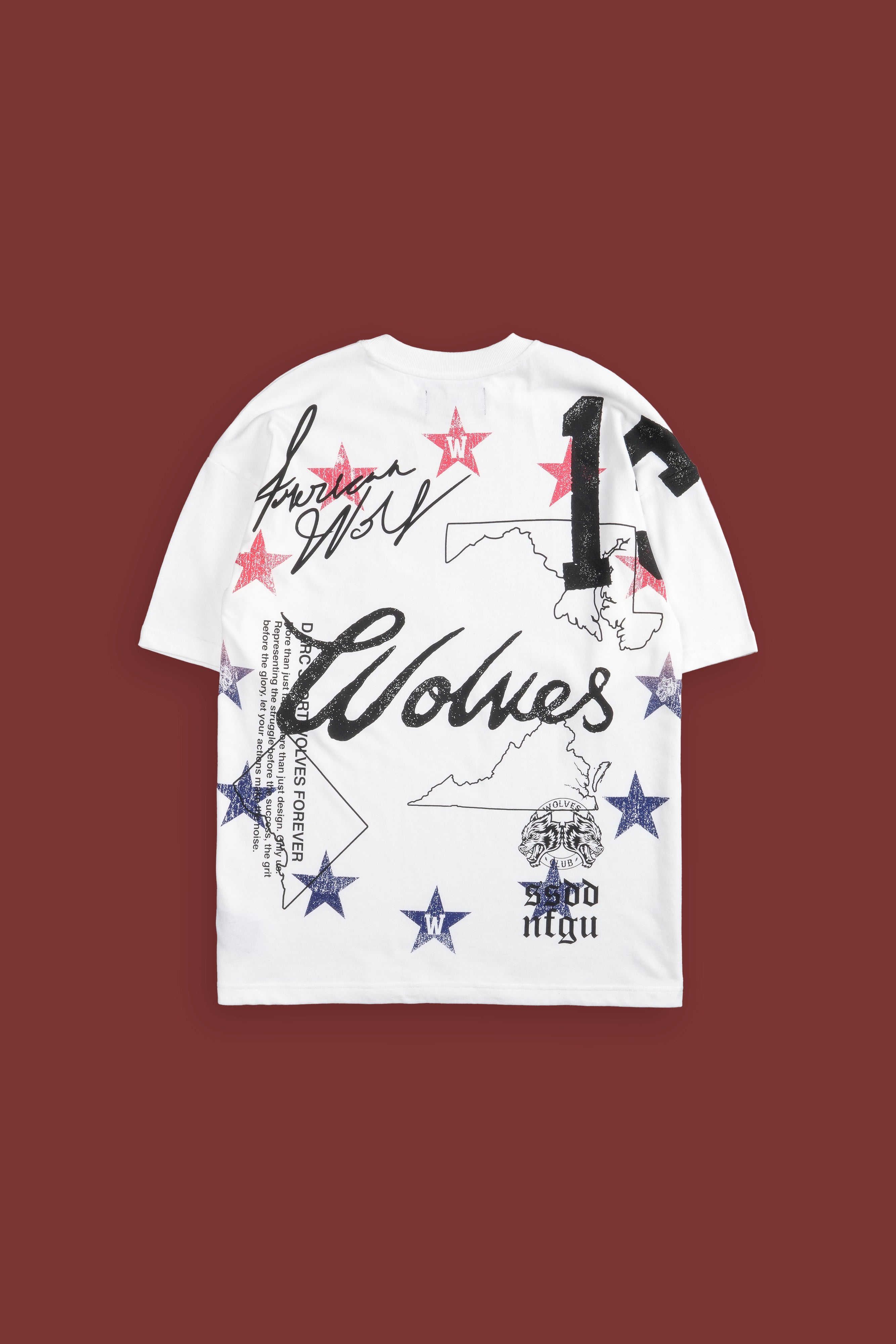 DMV Wolves "Premium" Oversized Tee in Cream