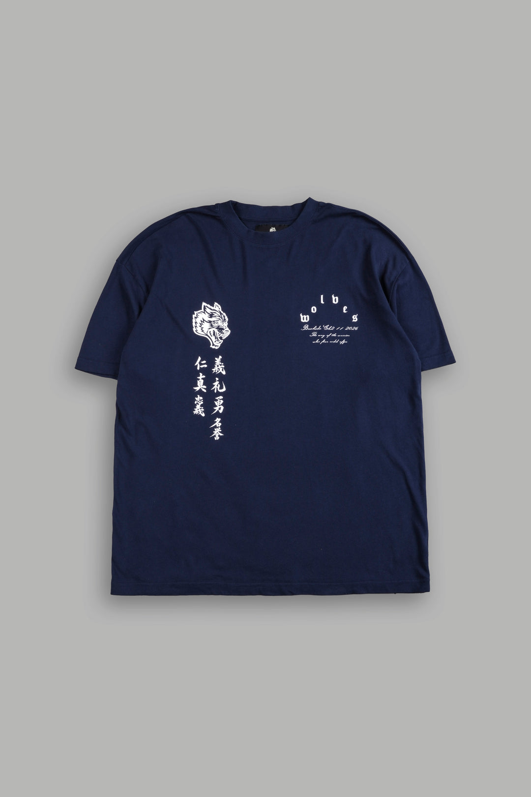 The Warrior Code Premium Oversized Tee in Navy