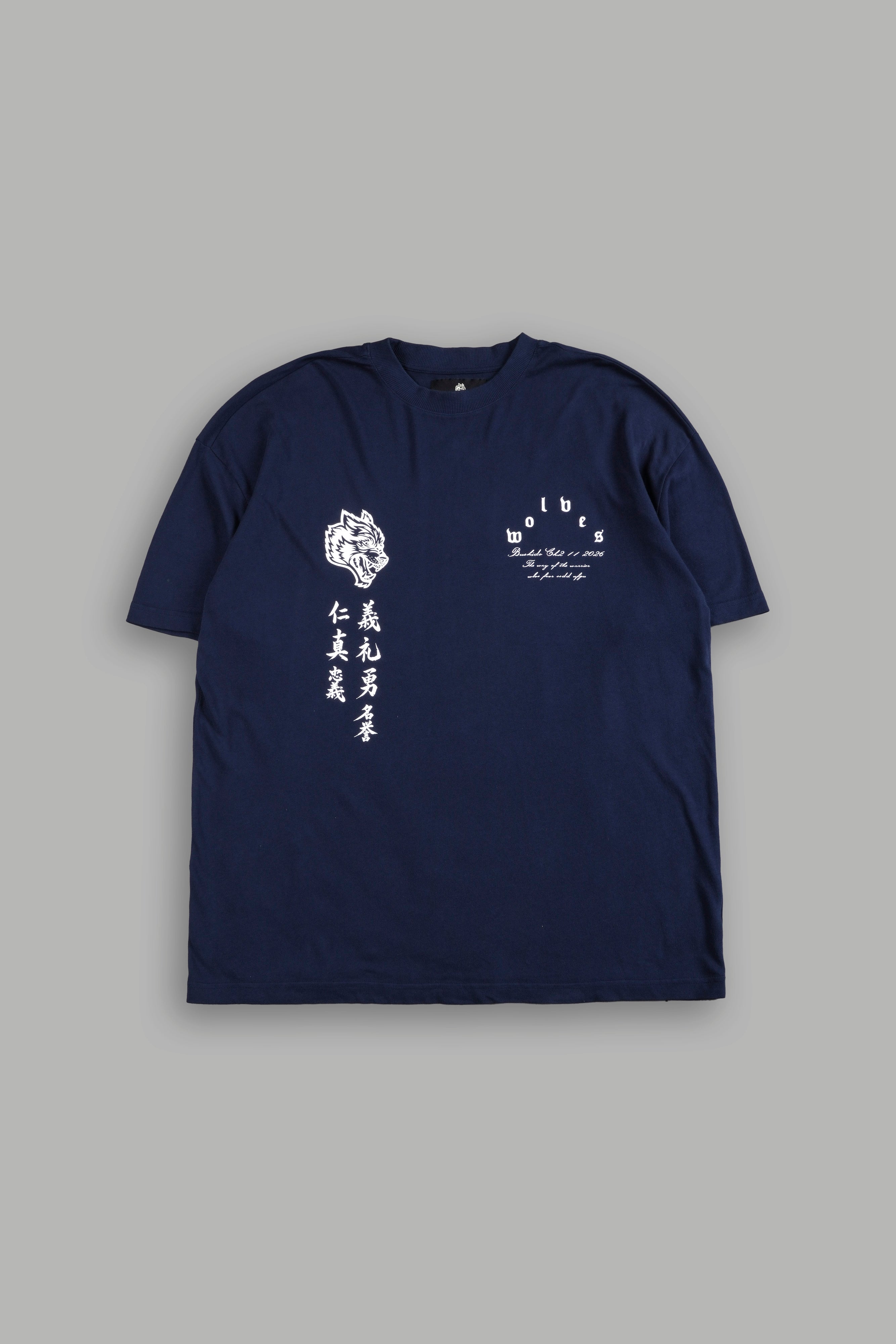 The Warrior Code Premium Oversized Tee in Navy