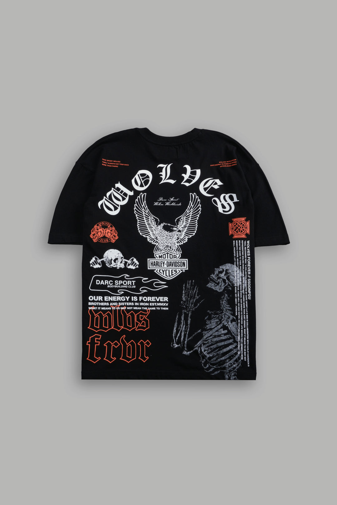 The Eagle & The Wolf "Premium" Oversized Tee in Black