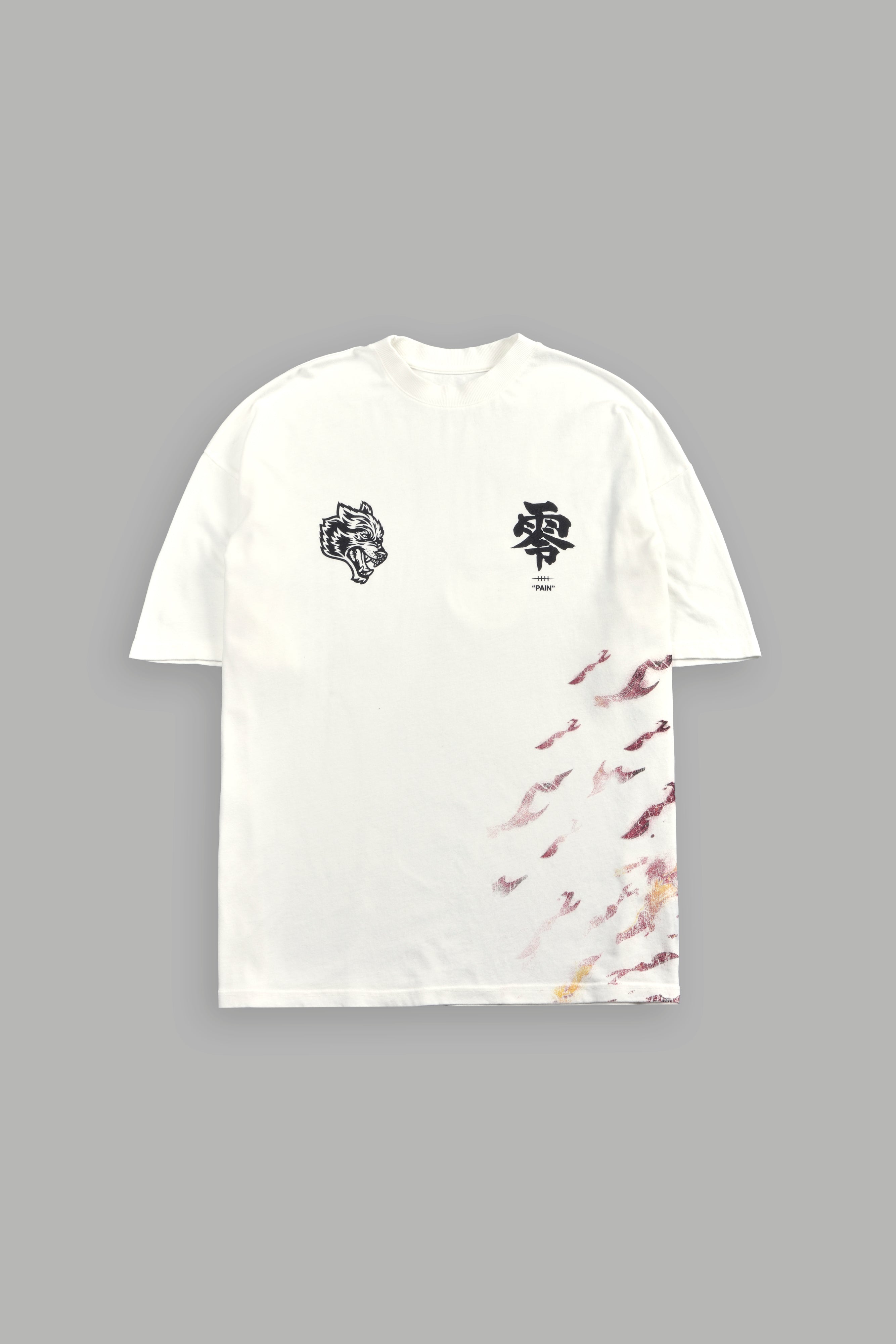 Infernal Pain Premium Oversized Tee in Cream
