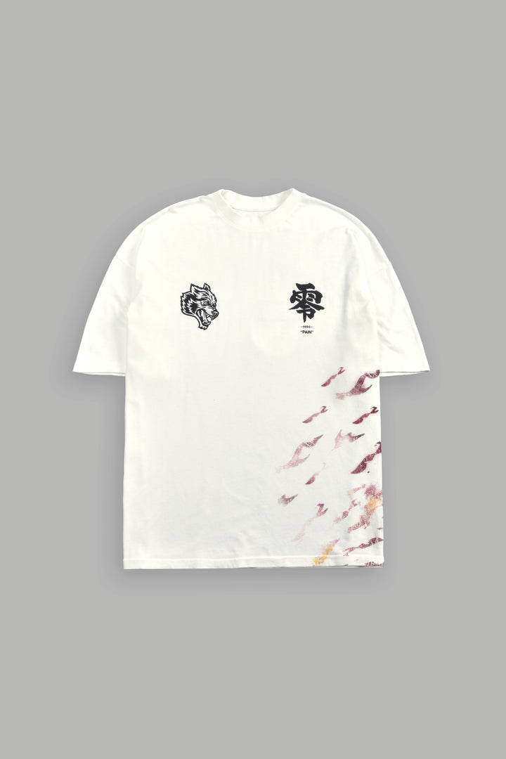 Infernal Pain Premium Oversized Tee in Cream