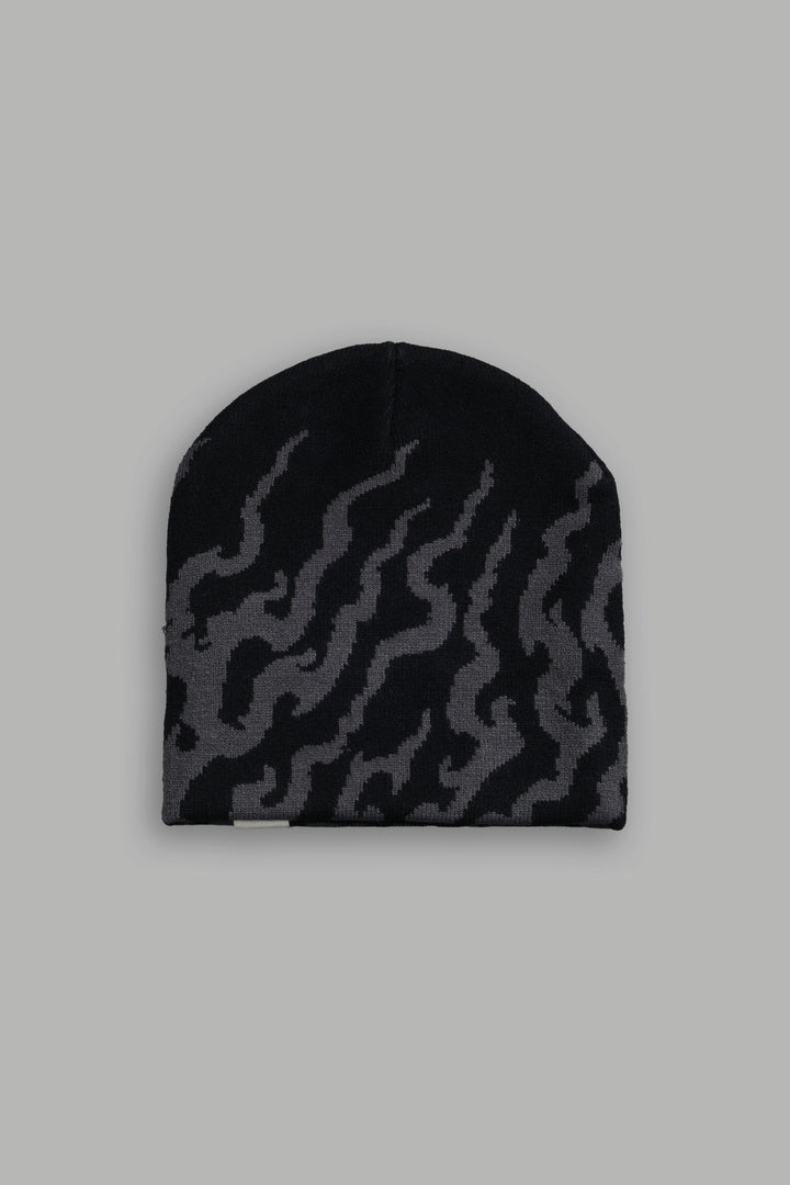 Warrior's Fire Cap Beanie in Black