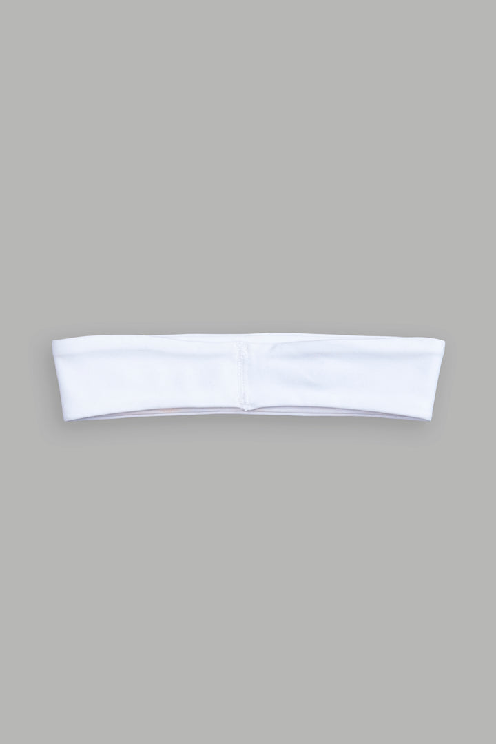 Triple Wolf Energy Headband in White