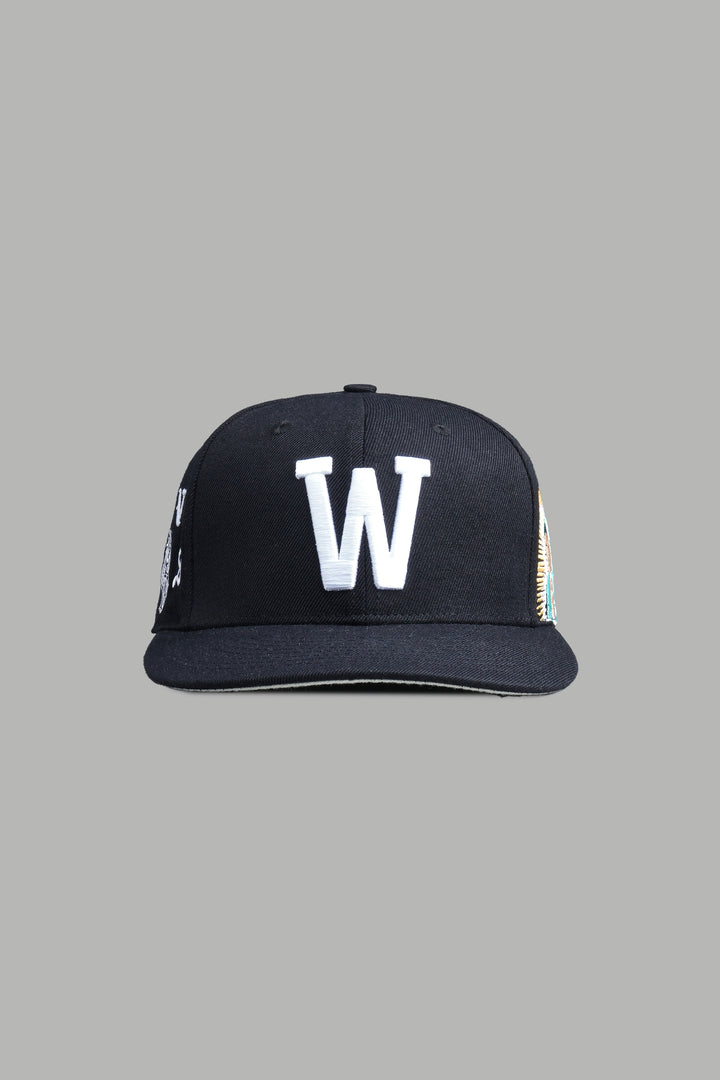 Nuestra Senora Fitted Cap In Black
