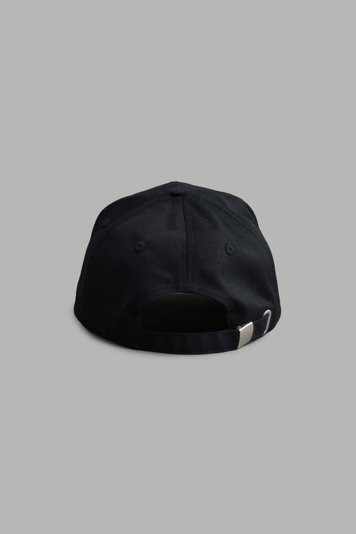 Finite Flame 5 Panel Hat in Black