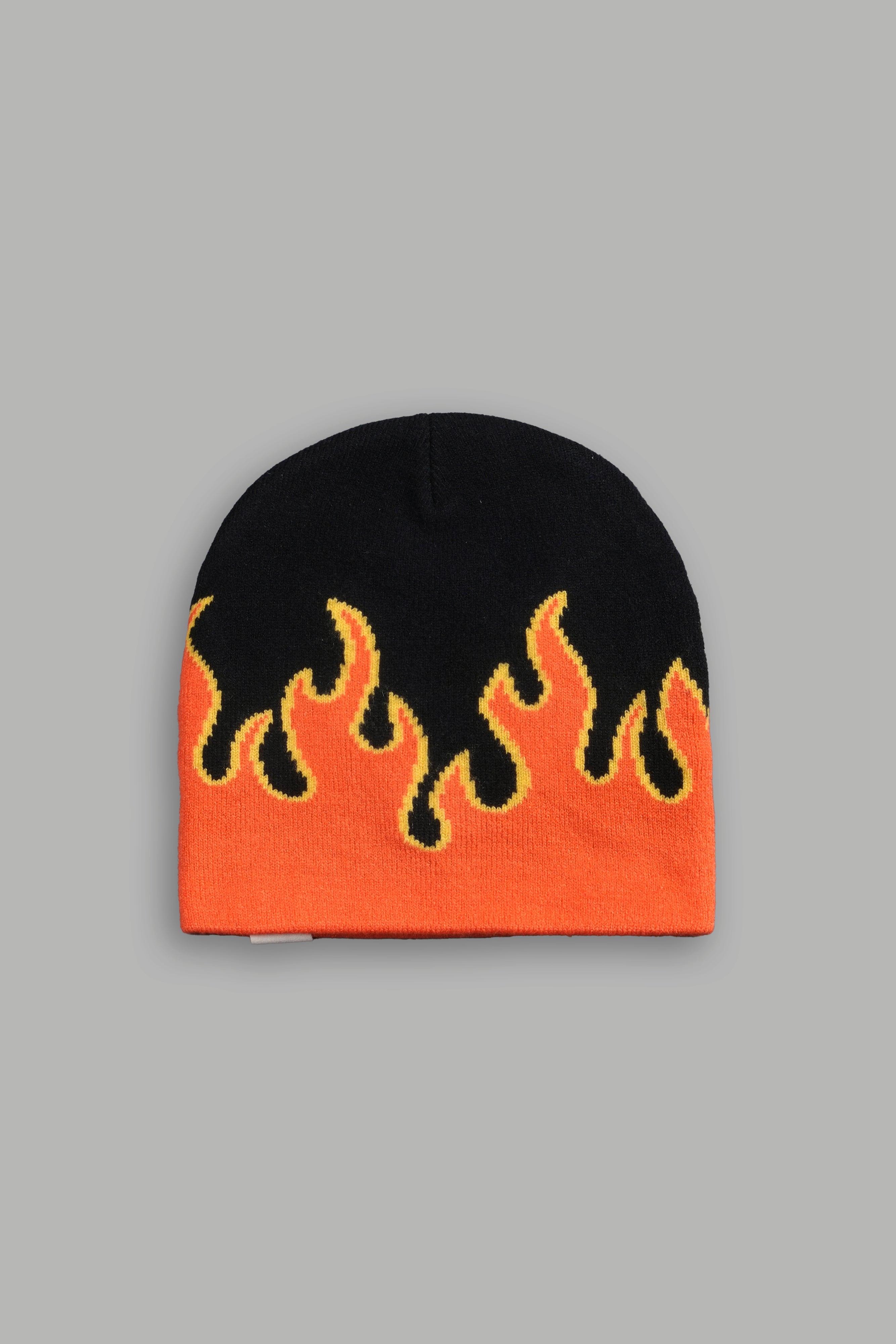 Eternal Flame Cap Beanie in Black/Orange