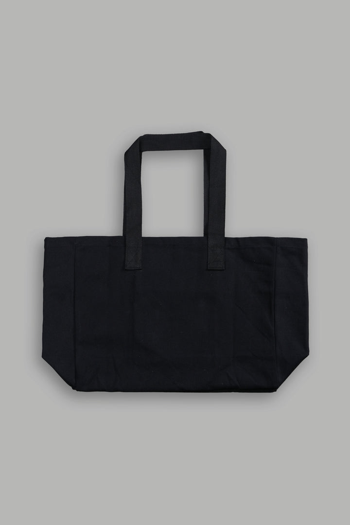 Wolves Gym V2 Canvas Tote in Black